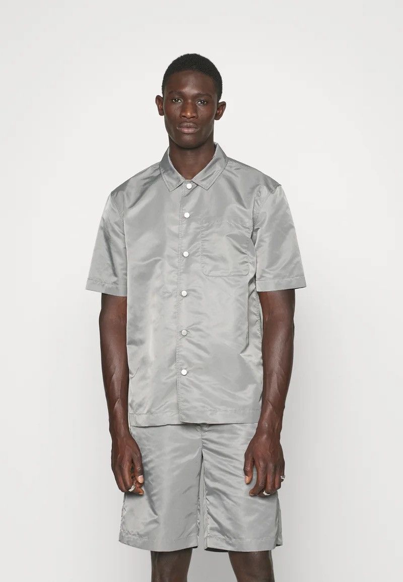 Han Kjobenhavn !DS! FW22 Han Kjobenhavn Grey Summer Shirt Short Sleeve Size US M / EU 48-50 / 2 - 4 Thumbnail