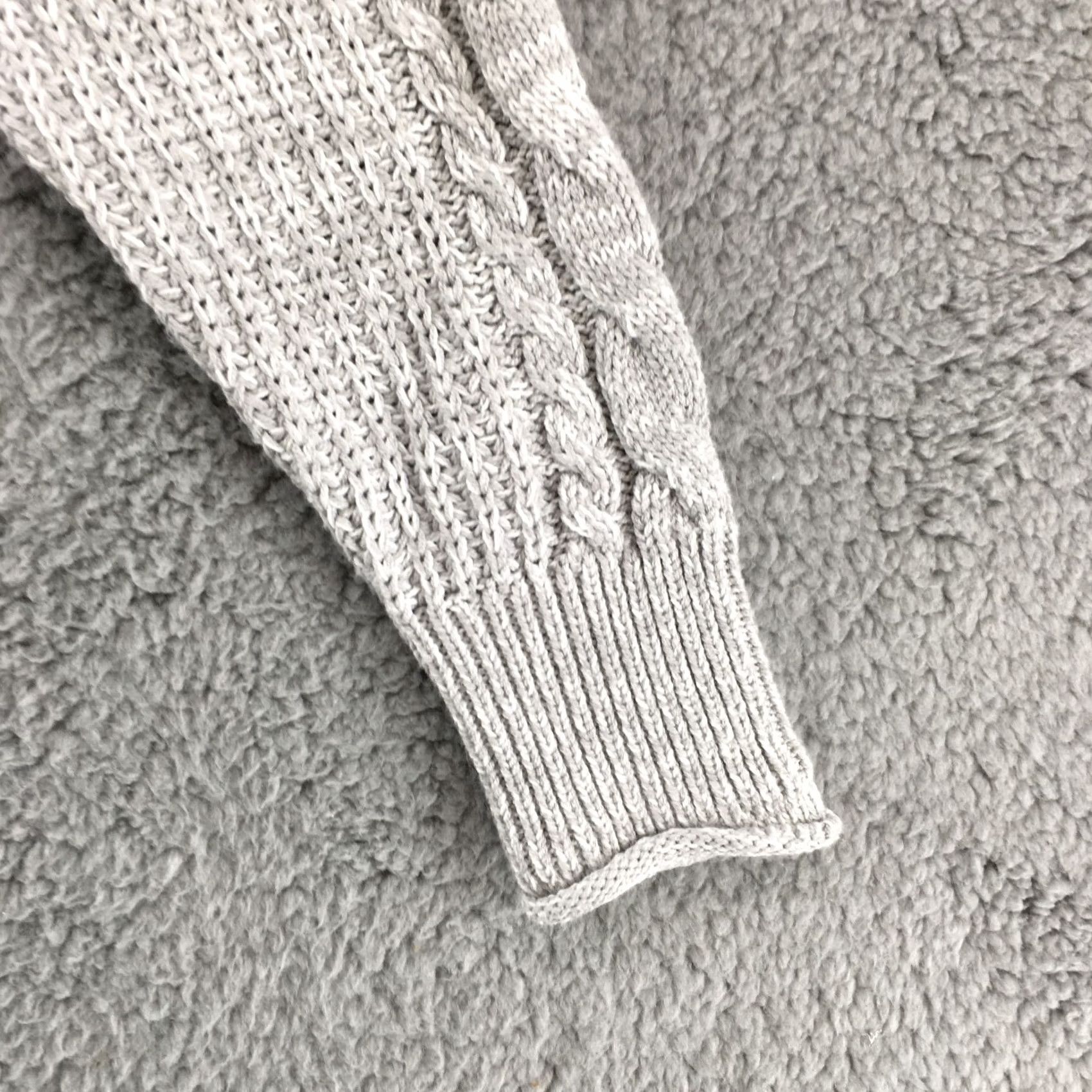 Aeropostale Aeropostale Sweater Womens XS Gray Cable Knit Tunic Long Sleeve Pullover NEW Size XS / US 0-2 / IT 36-38 - 4 Thumbnail