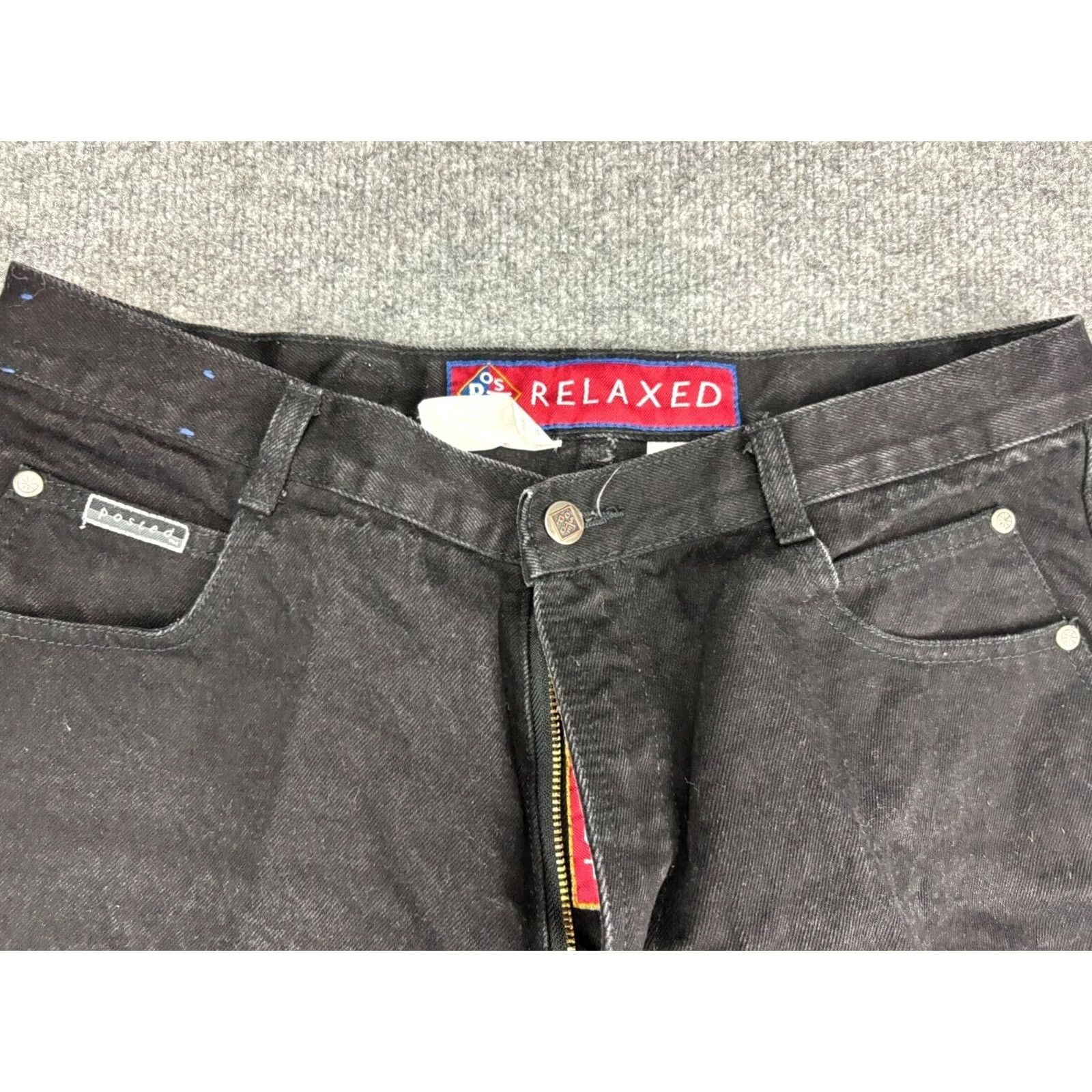 Vintage VINTAGE Posted Jeans Women's 13/14 x L36 Black Denim Relaxed Fit Mom Western Jeans Size 34" / US 12 / IT 48 - 2 Thumbnail