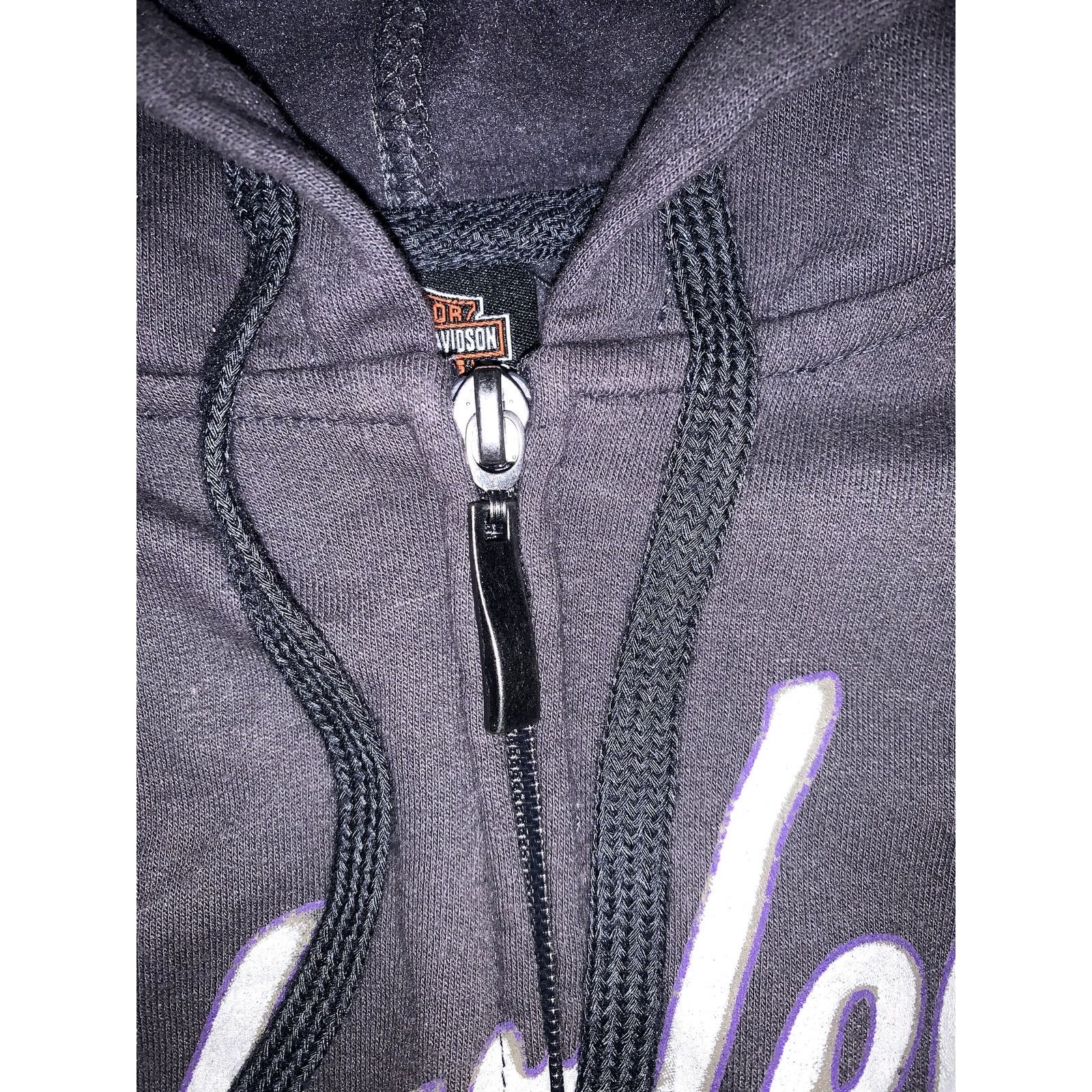 Harley Davidson Harley-Davidson Dark Grey Purple Hoodie Unisex Small Size US S / EU 44-46 / 1 - 9 Thumbnail
