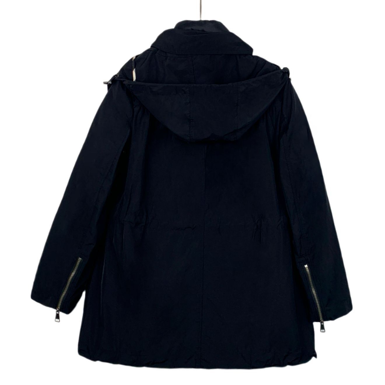 Burberry Title[Burberry] Brit Black Detachable Down Hooded Coat 36 XS Size US XS / EU 42 / 0 - 11 Thumbnail