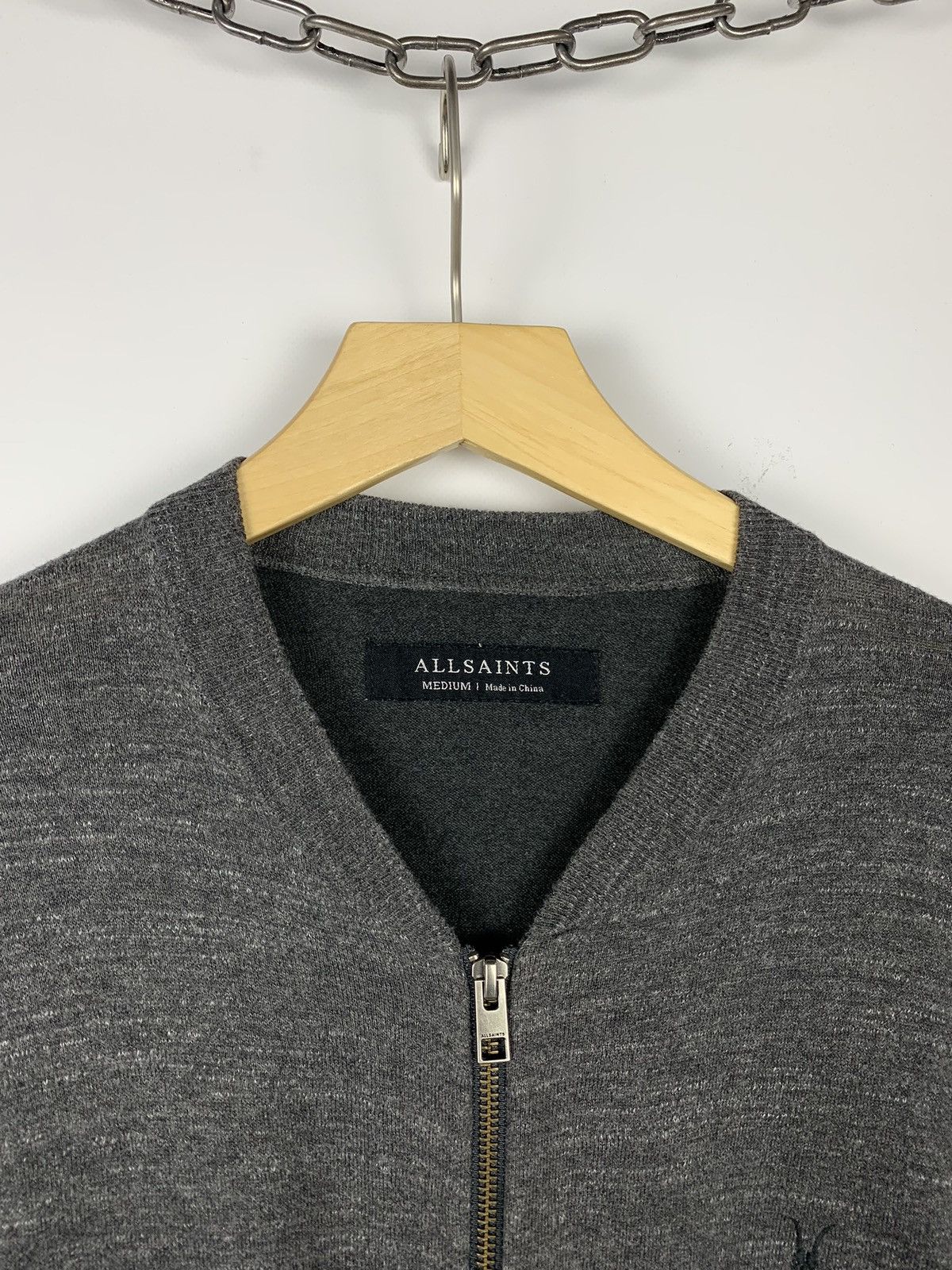 Allsaints Luxury Allsaints Rosso Zip Through Bomber Jacket Size US M / EU 48-50 / 2 - 4 Thumbnail