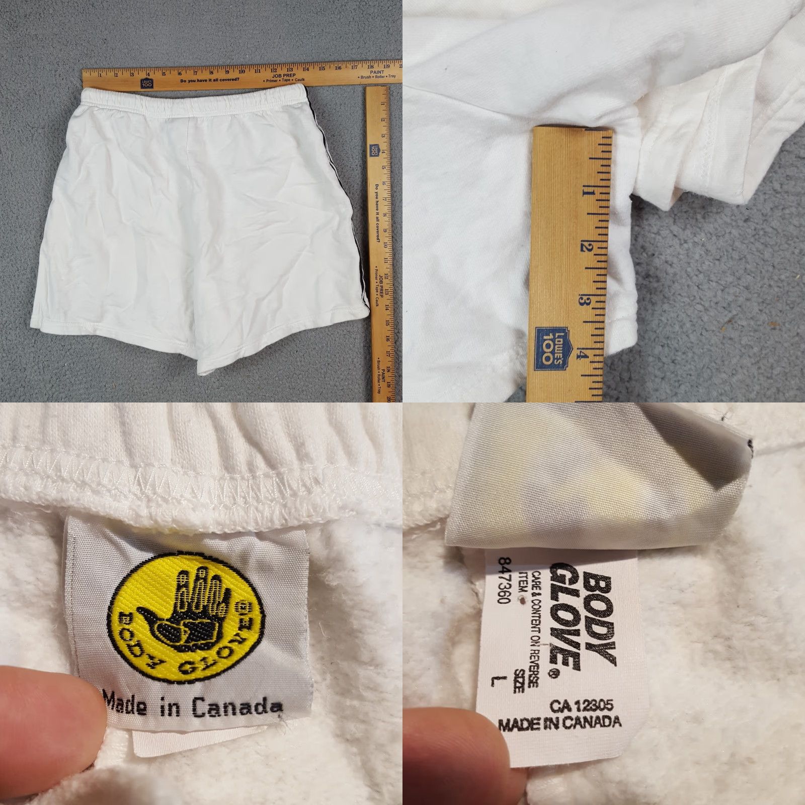 Body Glove VINTAGE Body Glove Volleyball Shorts Women’s L White 90s 00s Athletic Casual Beach Gym Workout Size 36" / US 14 / IT 50 - 8 Thumbnail