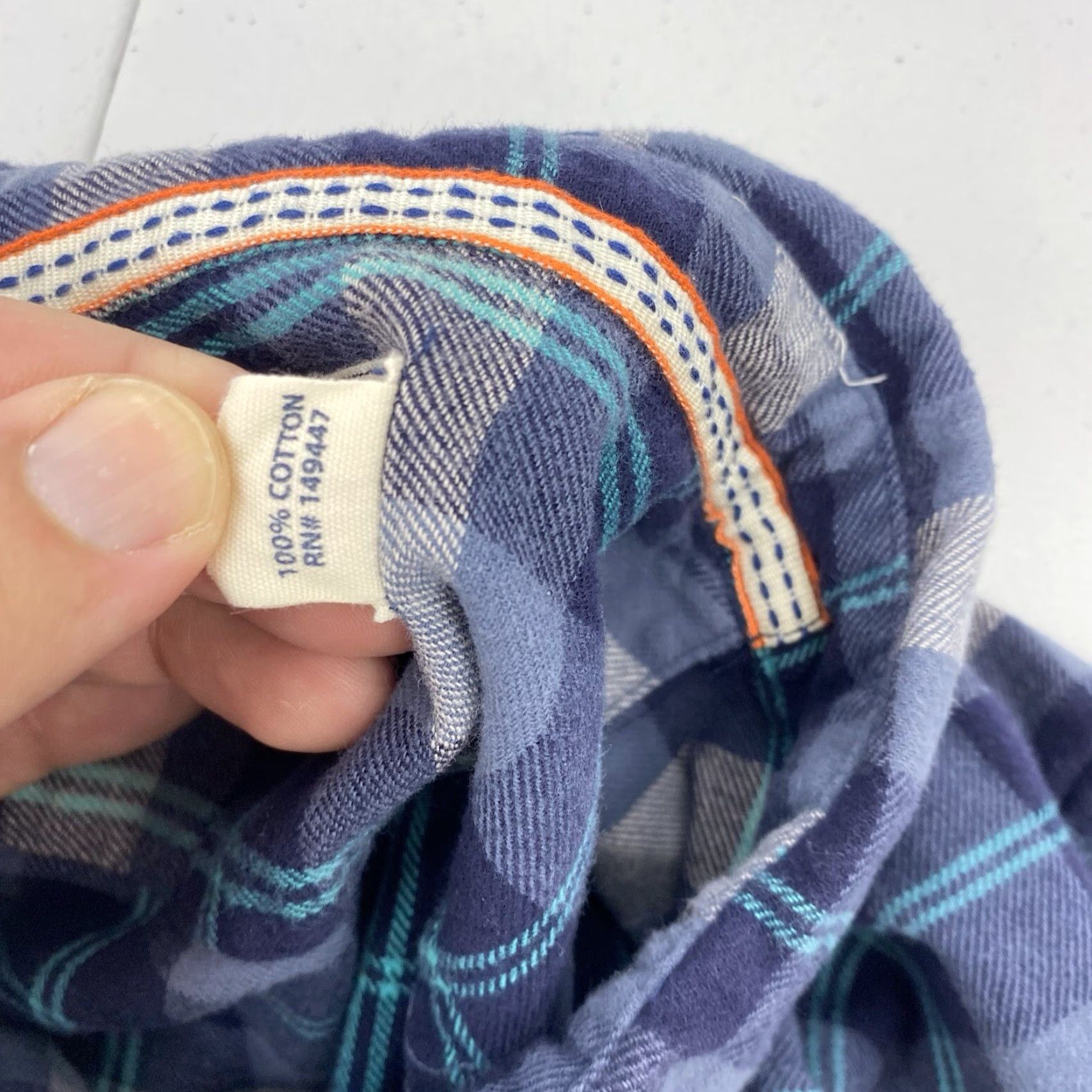 Vintage the normal brand Shirt Men 2XL Button-Up Plaid Blue Long Sleeve Work Shirt Size US XXL / EU 58 / 5 - 7 Thumbnail
