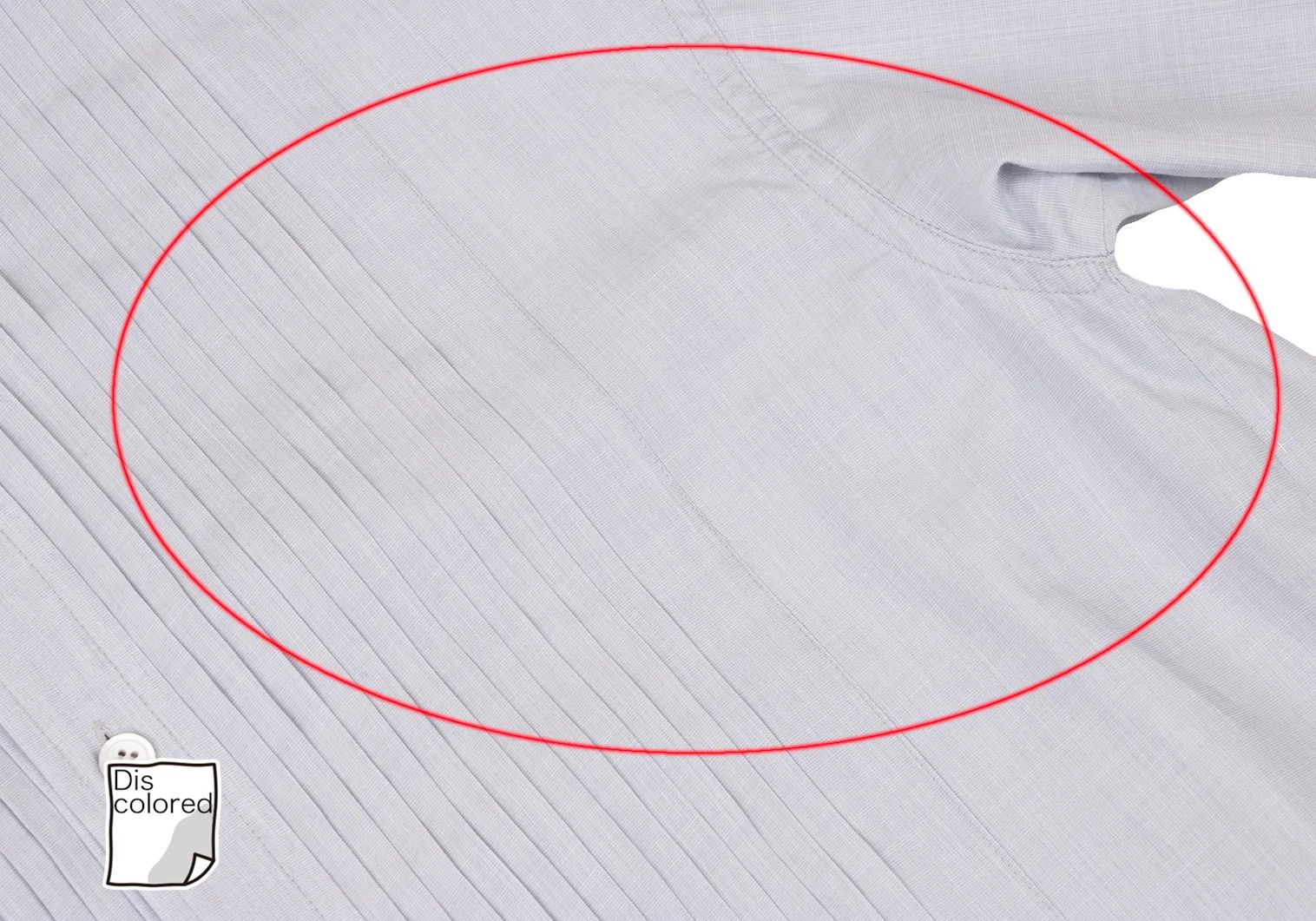 Issey Miyake Front Pleats Band Collar Shirt in Light Blue Size S Size US S / EU 44-46 / 1 - 4 Thumbnail