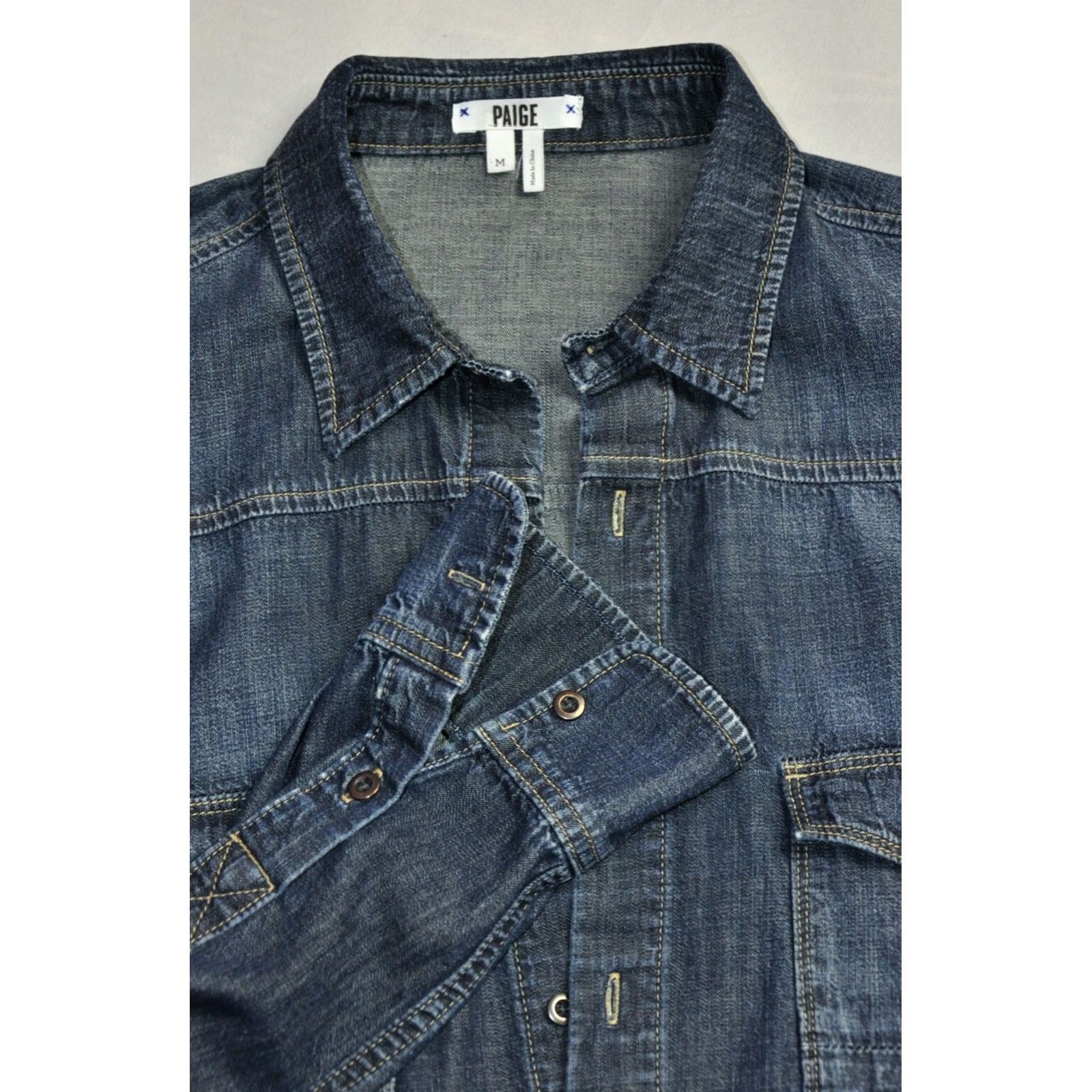 Paige Paige Denim Blue Men Shirt M Size US M / EU 48-50 / 2 - 7 Thumbnail