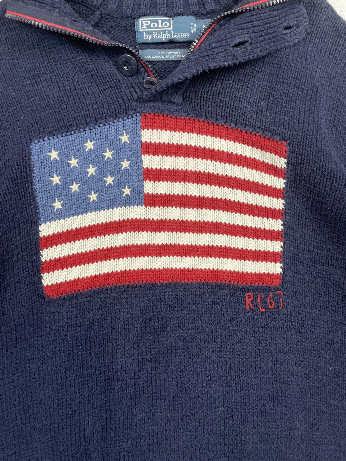 Polo Ralph Lauren Polo Ralph Lauren M Vintage USA Flag RL67 Cotton Sweater egv Size US M / EU 48-50 / 2 - 8 Thumbnail