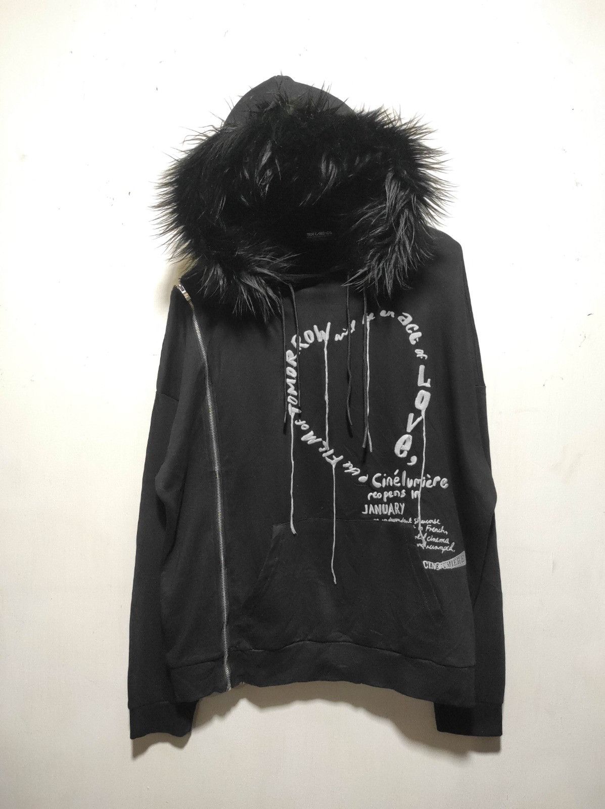 Japanese Brand Tide Card Log zip fur hoodie Size US XL / EU 56 / 4 - 2 Thumbnail
