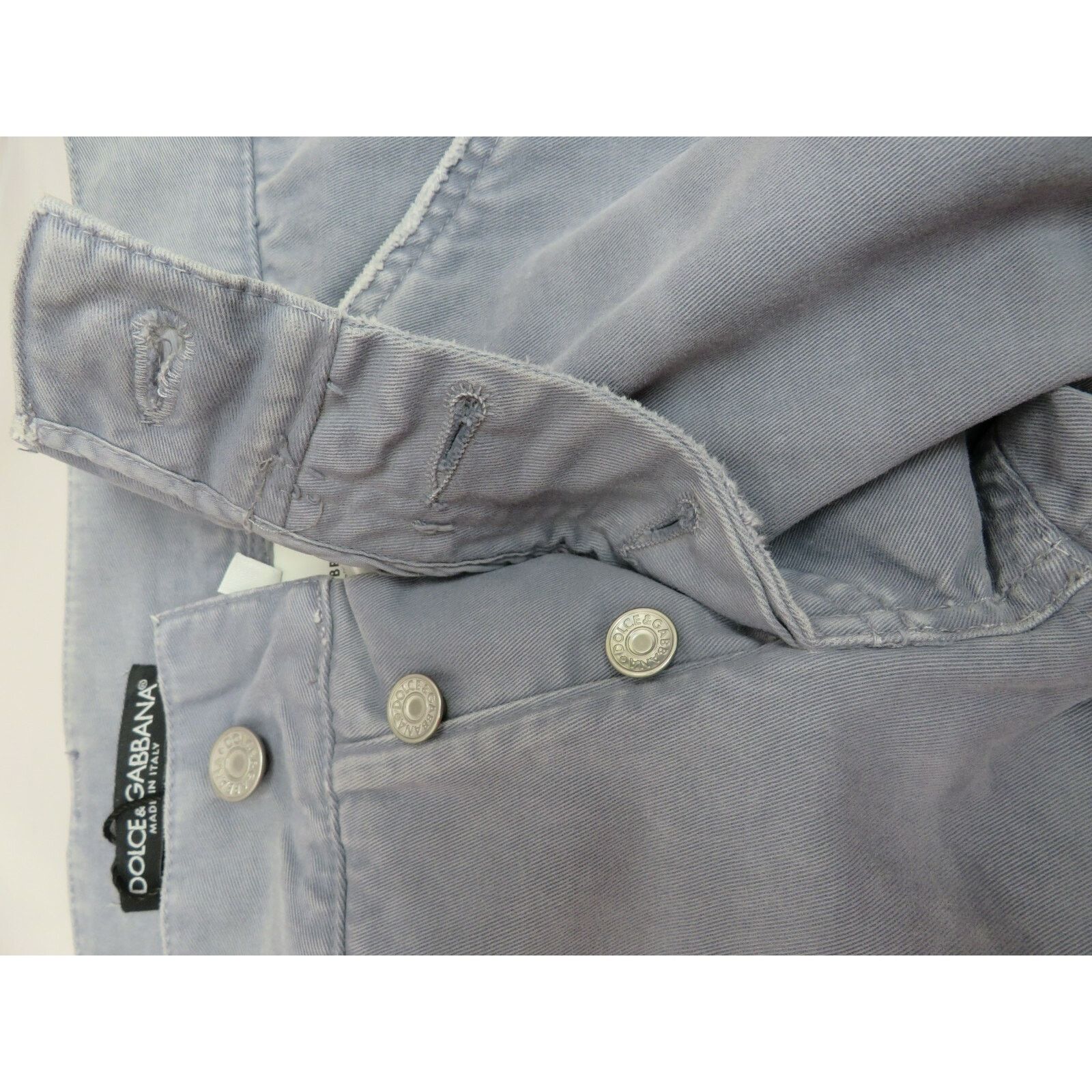 Dolce & Gabbana DOLCE GABBANA STRAIGHT LEG GRAY COTTON PANTS JEANS S ITALY Size 30" / US 8 / IT 44 - 10 Thumbnail