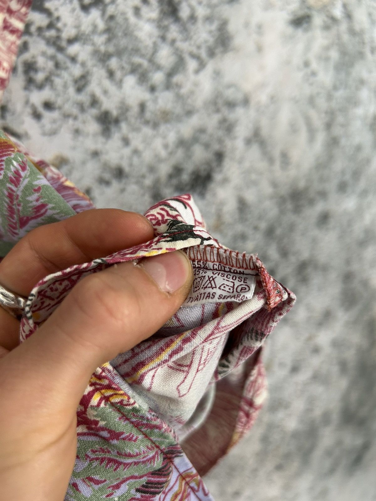 Vintage Vintage 90s Hawaiian Floral Shirt Avant Garde Grunge Summer Size US M / EU 48-50 / 2 - 8 Thumbnail