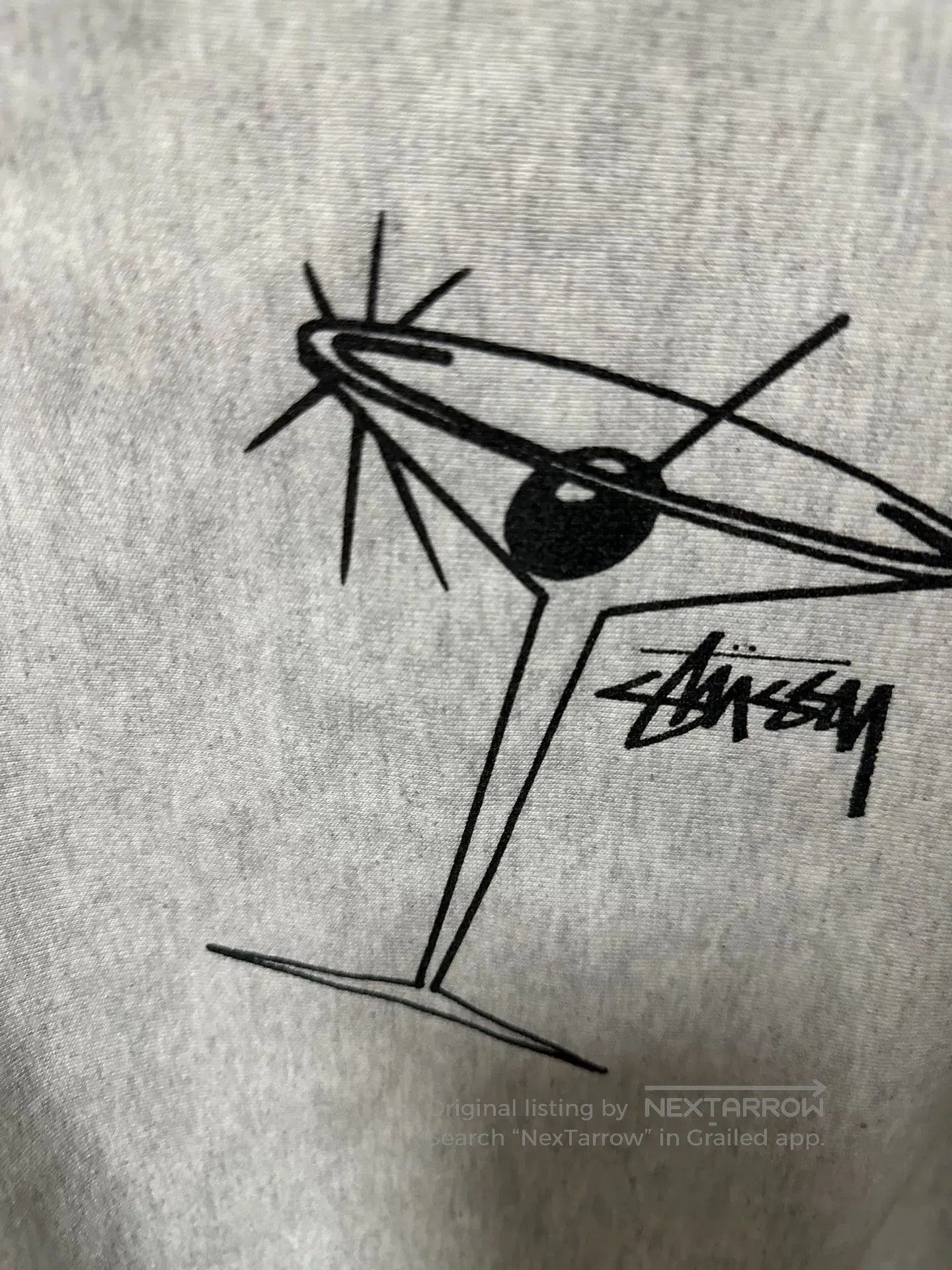Stussy Stussy Martini Glass Logo Crewneck Sweatshirt. Size US L / EU 52-54 / 3 - 3 Thumbnail