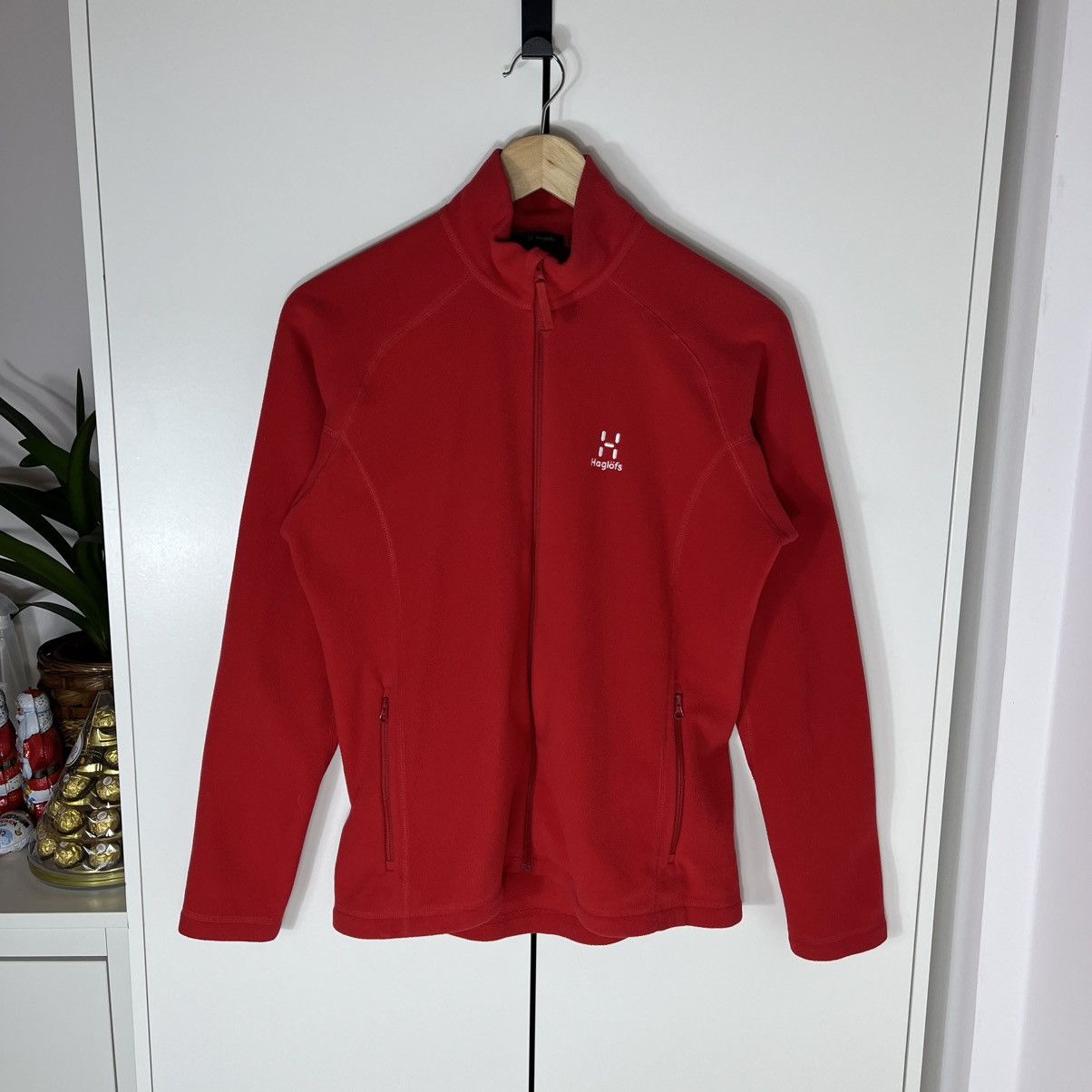 Haglofs Haglöfs Full Zip Red Fleece Jacket Outdoor Gorpcore Mountain Size M / US 6-8 / IT 42-44 - 1 Thumbnail