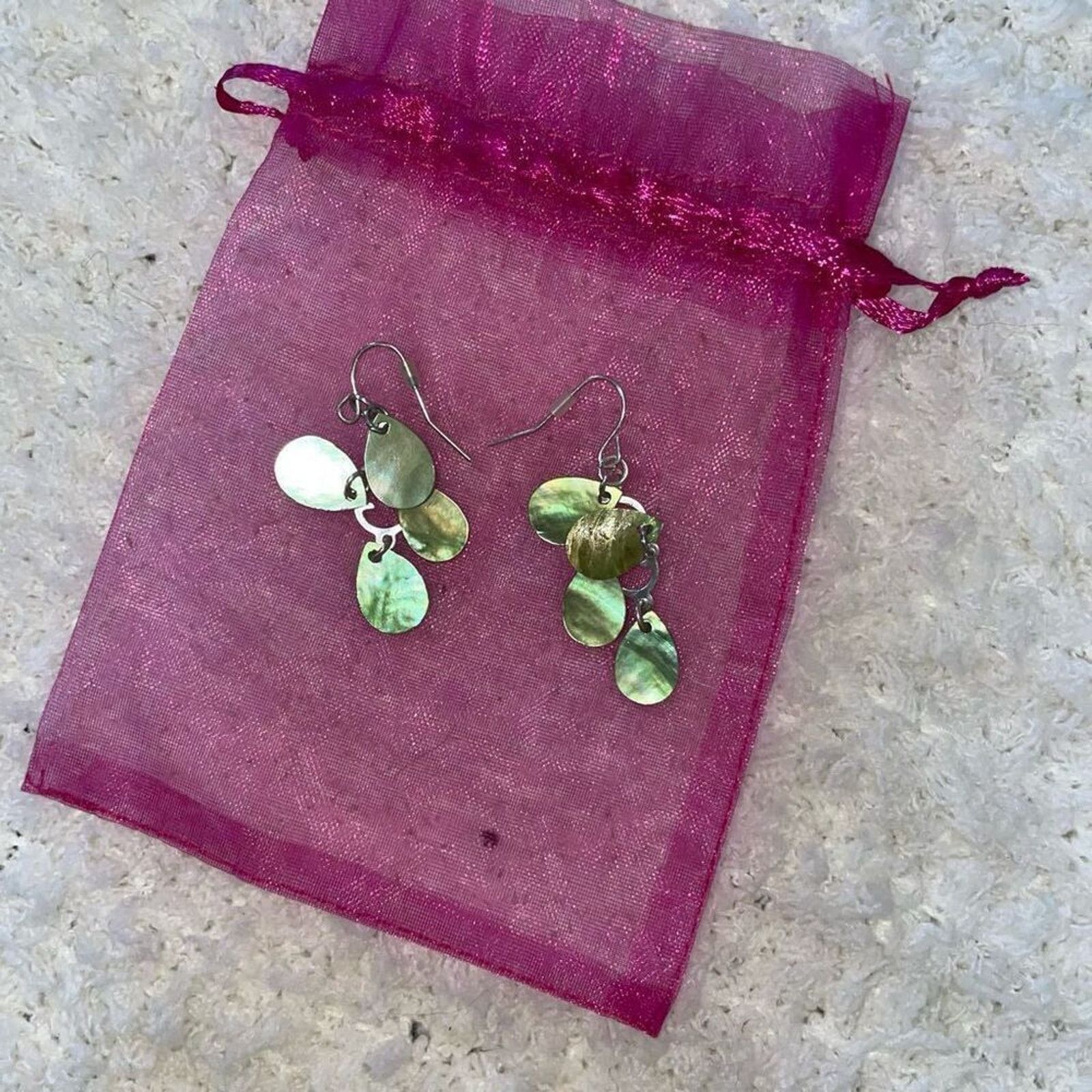 Other Green and Silver Multi Pendant Drop Earrings | Size OS Size ONE SIZE - 2 Thumbnail
