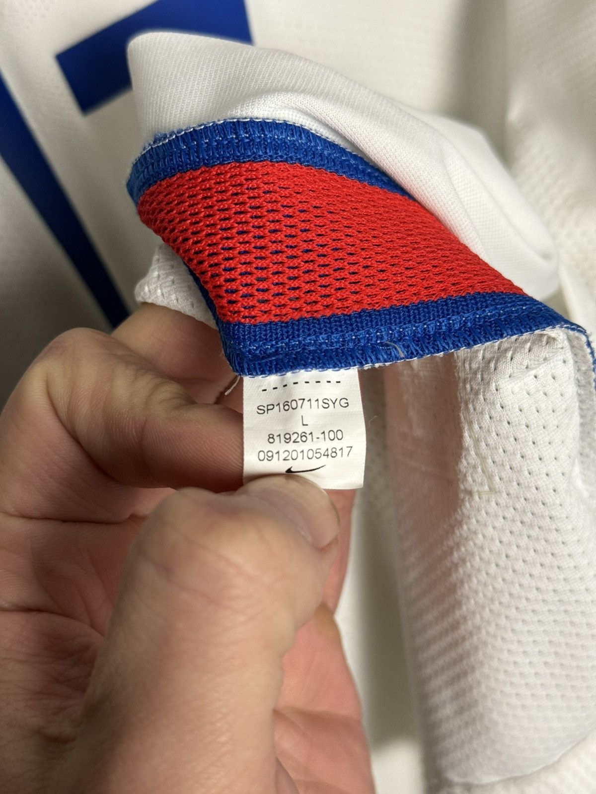 Nike England 16/18 Home Player Issue Football Long Sleeve Jersey Size US L / EU 52-54 / 3 - 18 Thumbnail