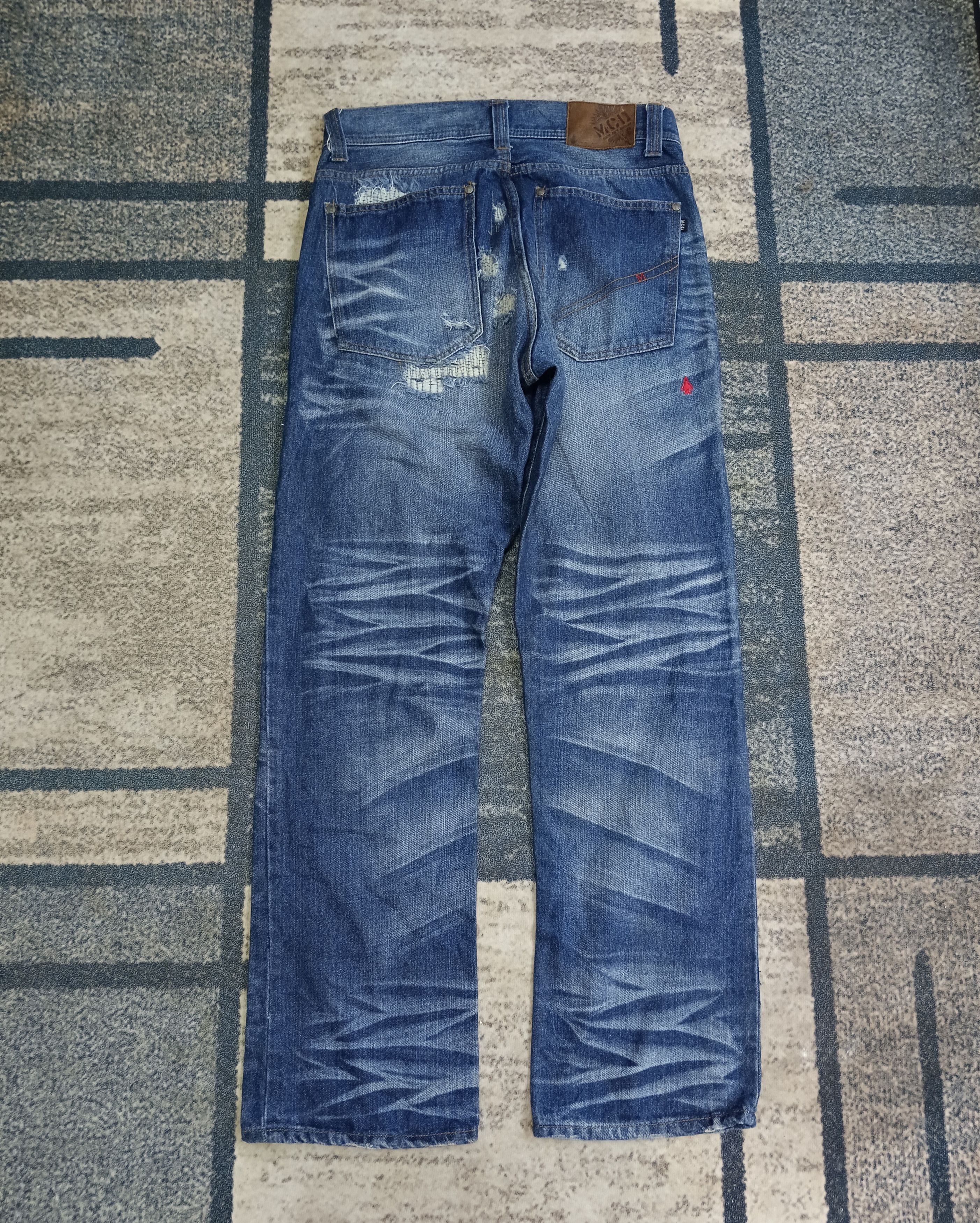 Japanese Brand M.C.D ART&CRAFT DISTRESSED DENIM PANTS Size US 32 / EU 48 - 2 Thumbnail