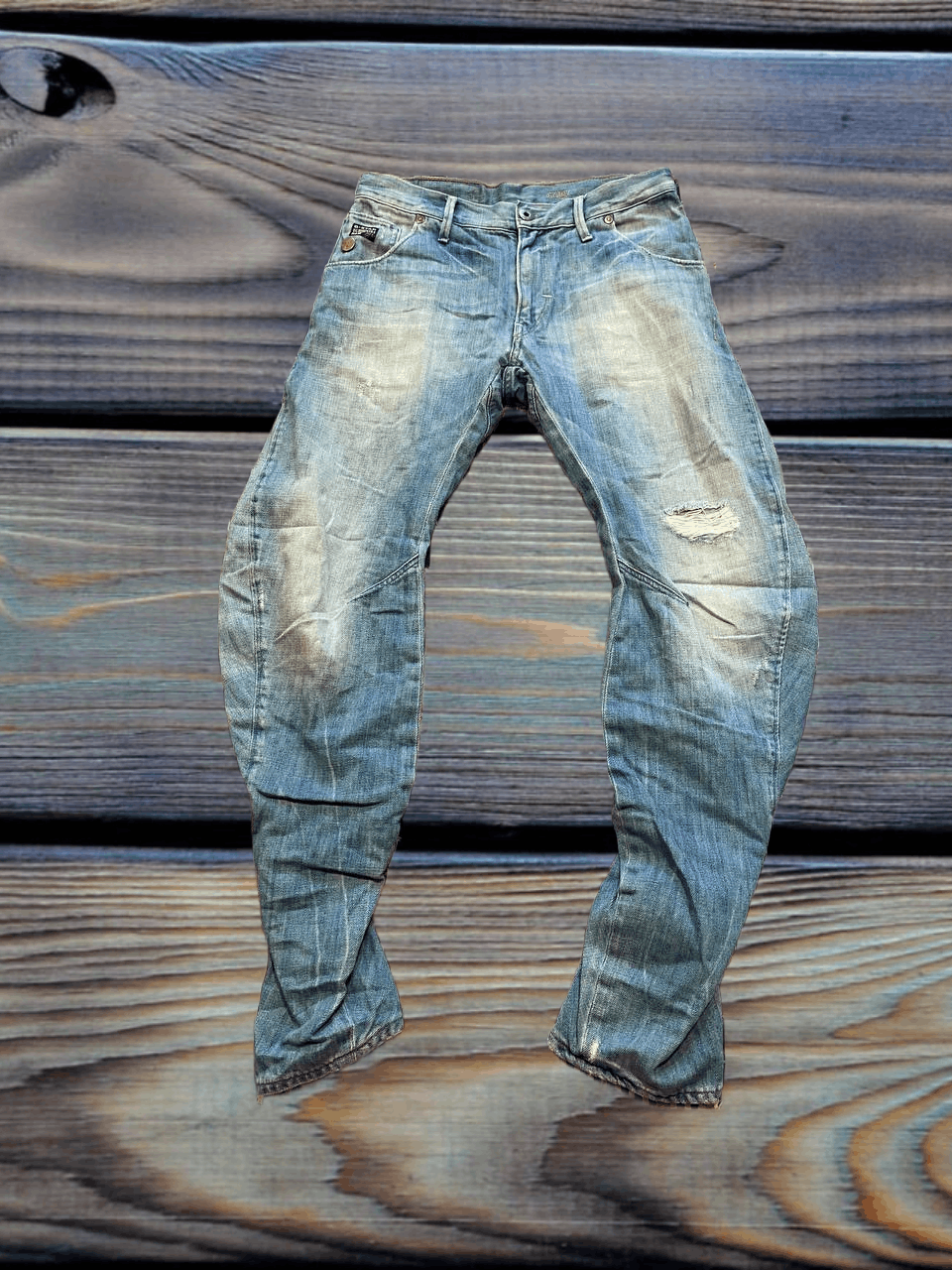 G-Star Streetwear Logo G-Star Raw 3D Blue Distressed Jeans Size US 32 / EU 48 - 1 Thumbnail