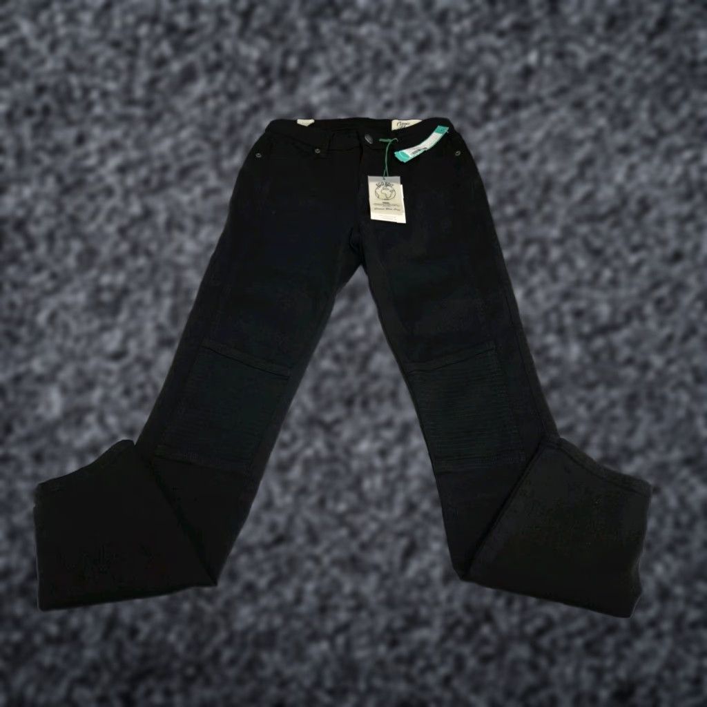 Vintage Cosmic Blue Love Jeans Logan Moto Skinny Womens Black 27 NWT Slim Jeans Mens Womens Size 27" / US 4 / IT 40 - 1 Thumbnail