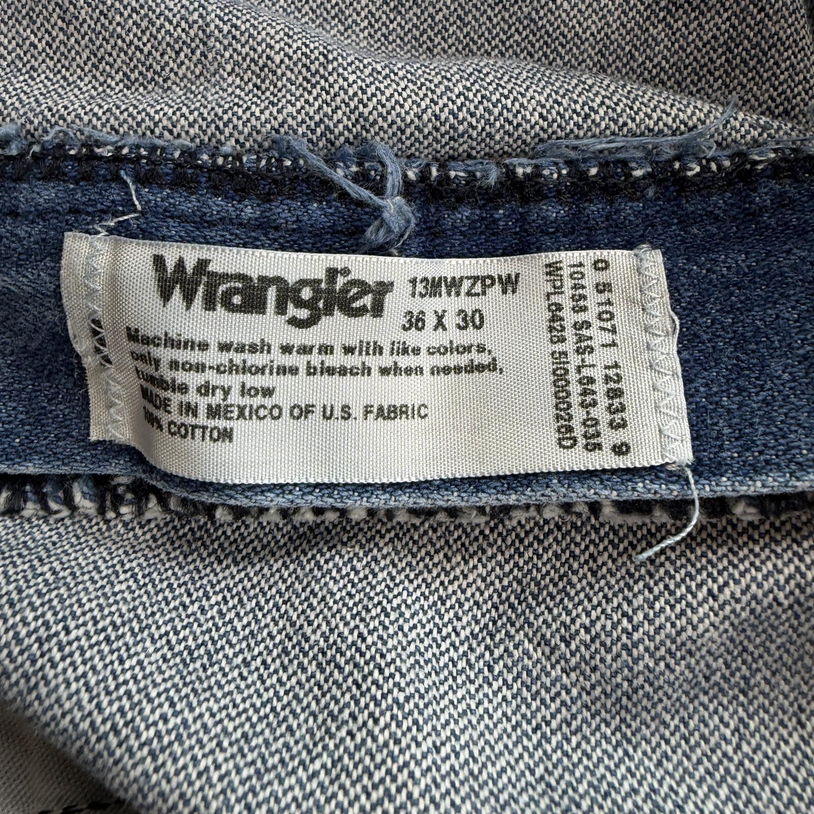 Wrangler Vintage Wrangler 13MWZ Cowboy Cut Jeans 36x30 Western Denim Size US 36 / EU 52 - 5 Thumbnail