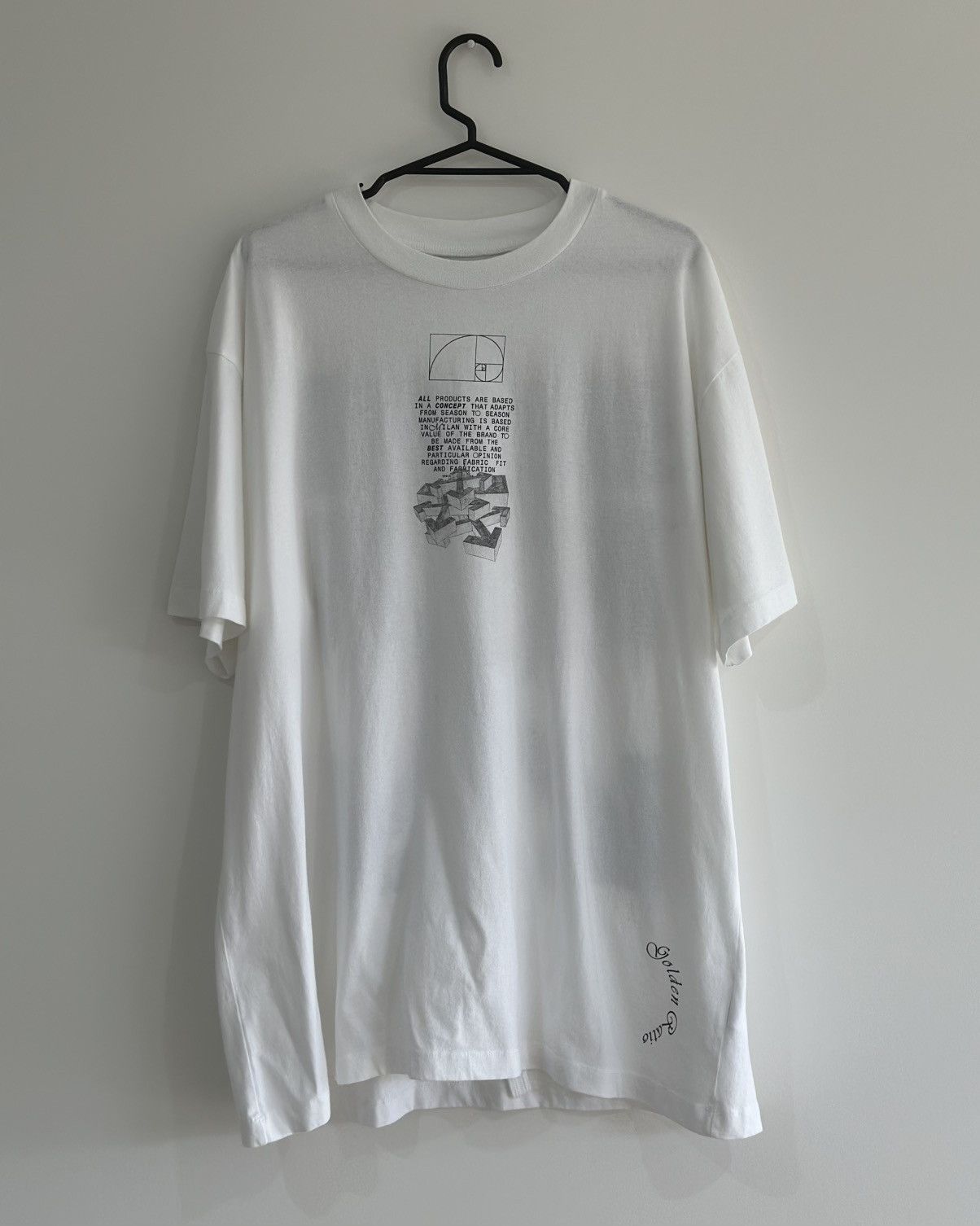 Off-White Off White SS20 Dripping Arrows Tee “Golden Ratio” Size US M / EU 48-50 / 2 - 2 Thumbnail