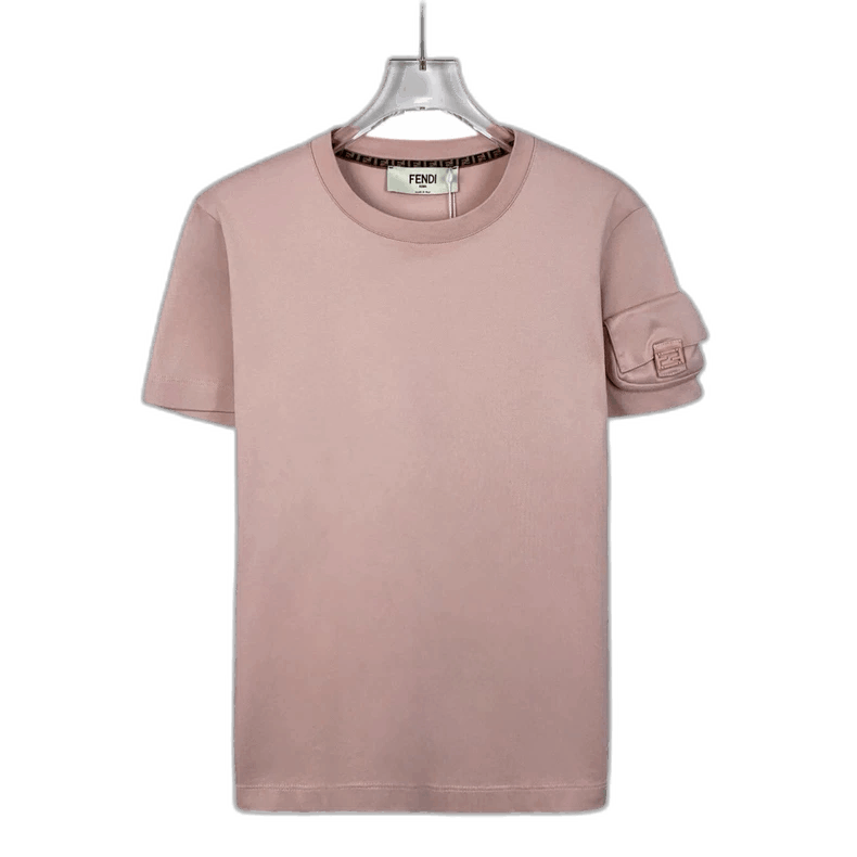 Fendi Pink Cotton Short Sleeve TShirt