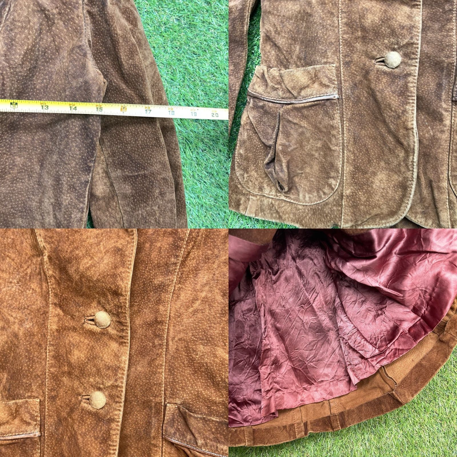 Vintage VINTAGE AMI Western Leather Jacket Womens Small Slim Distressed Brown Leather Mid-Length Long Sleeve Casual Jacket Coat Men? No, Women. Size S / US 4 / IT 40 - 8 Thumbnail