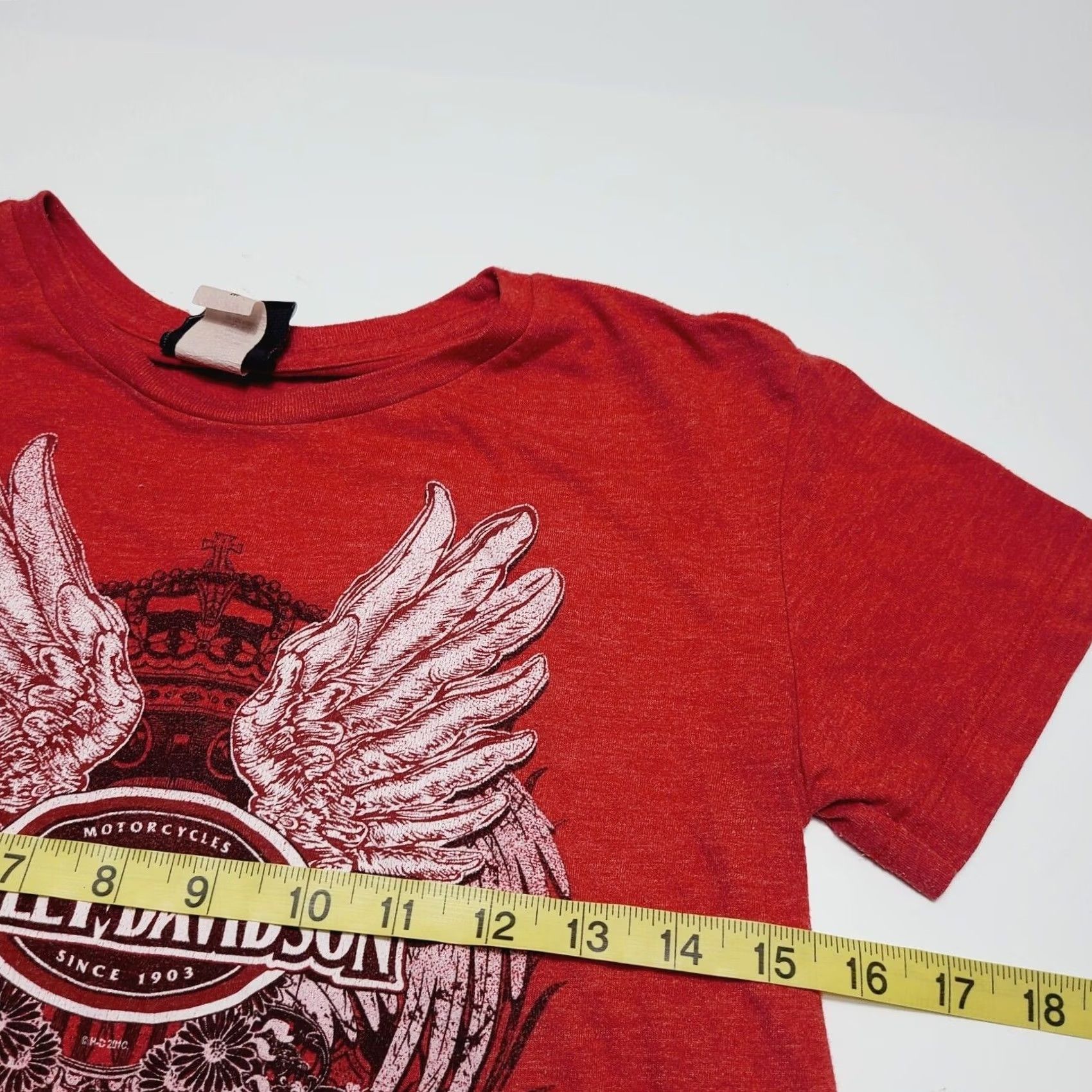 Harley Davidson Harley Davidson T-Shirt Women Medium Red Hot Rod Michigan Wings Size M / US 6-8 / IT 42-44 - 7 Thumbnail