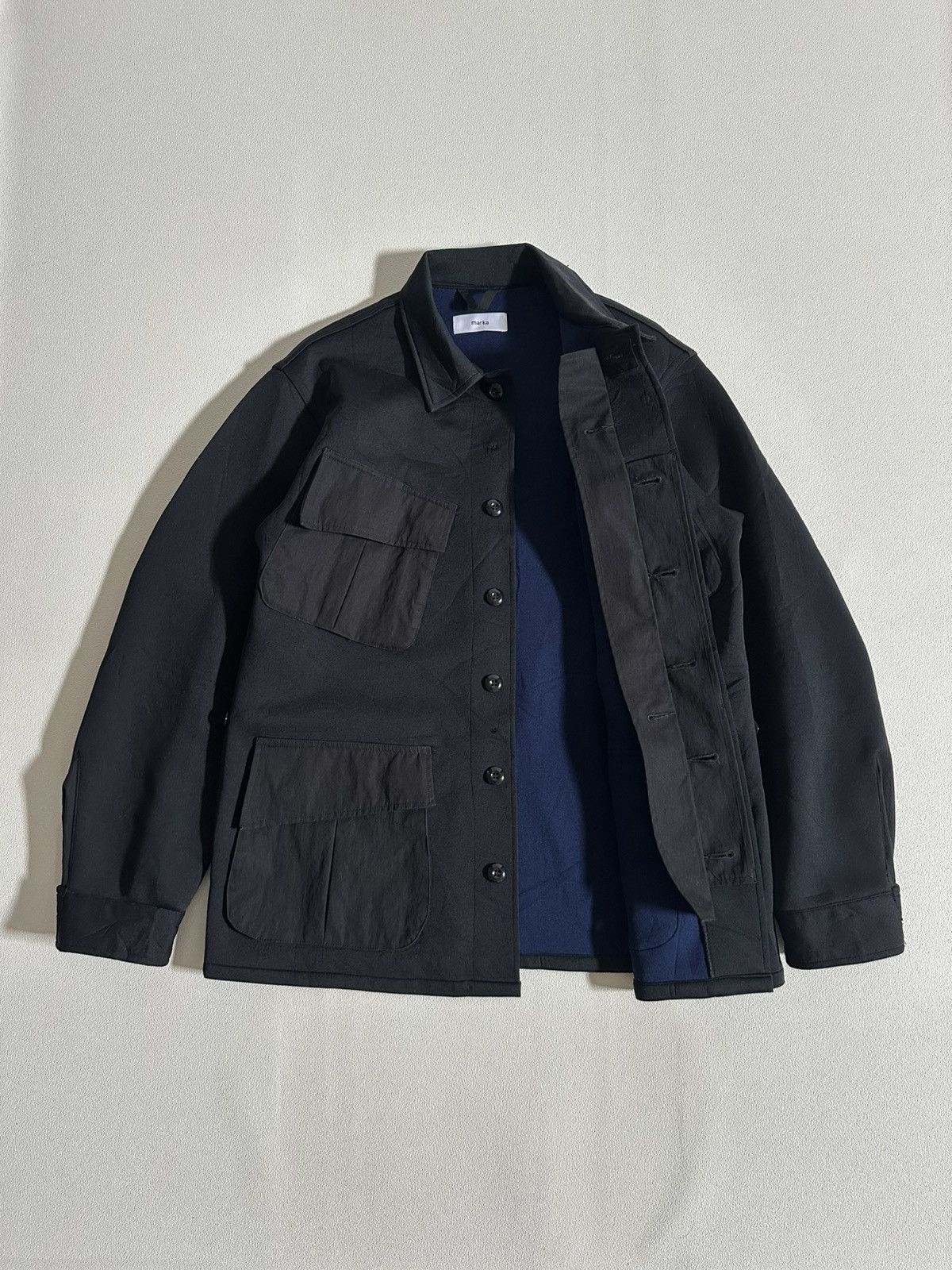 Markaware MARKA Jungle Fatigue Jacket Black Nylon Size US L / EU 52-54 / 3 - 4 Thumbnail