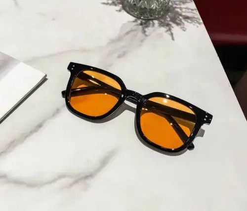 Other Orenge Lense Black Frame Sunglasses Size ONE SIZE - 1 Thumbnail
