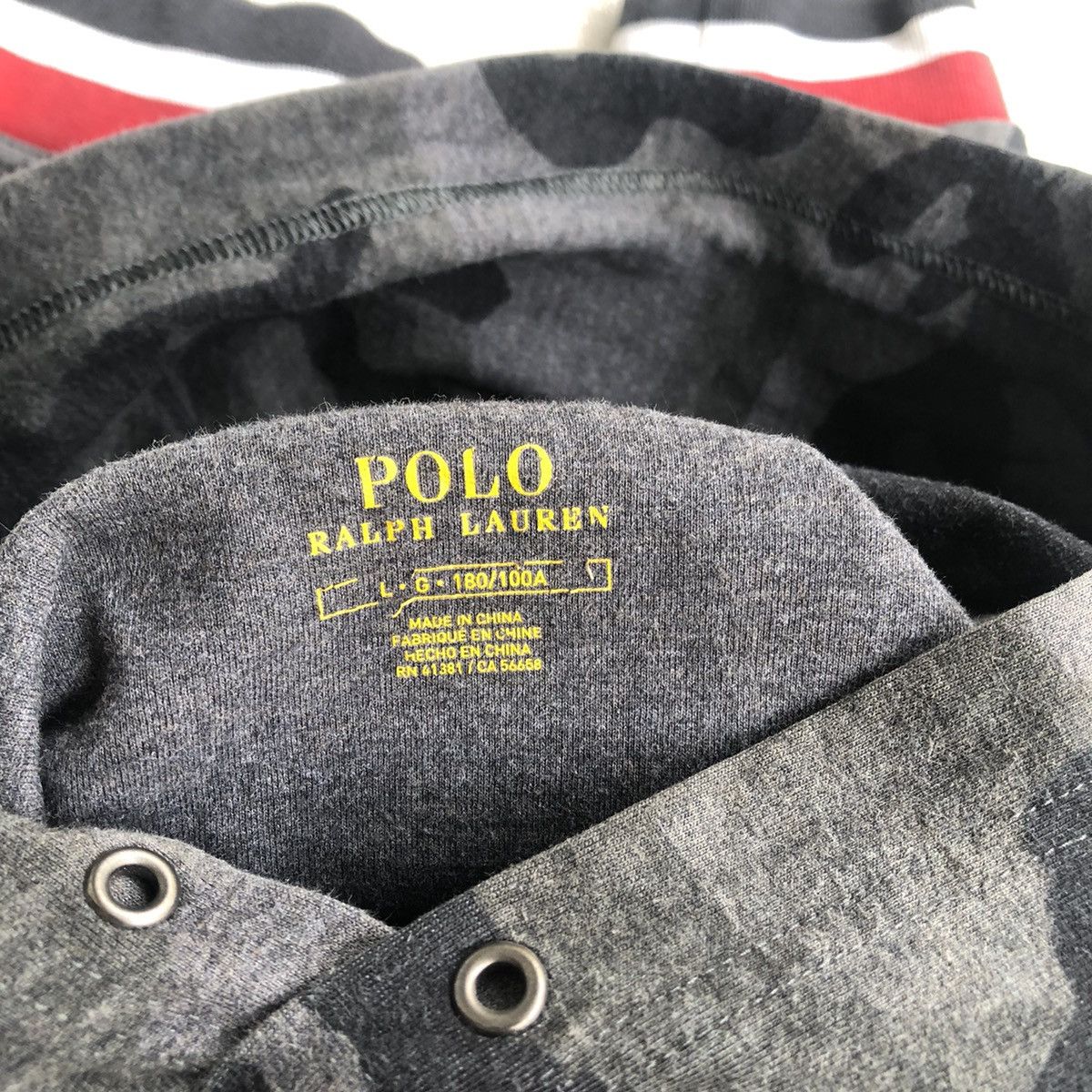 Polo Ralph Lauren ‼️ RARE ‼️ Polo ralph lauren camo P wing logo pullover hoodie Size US L / EU 52-54 / 3 - 3 Thumbnail