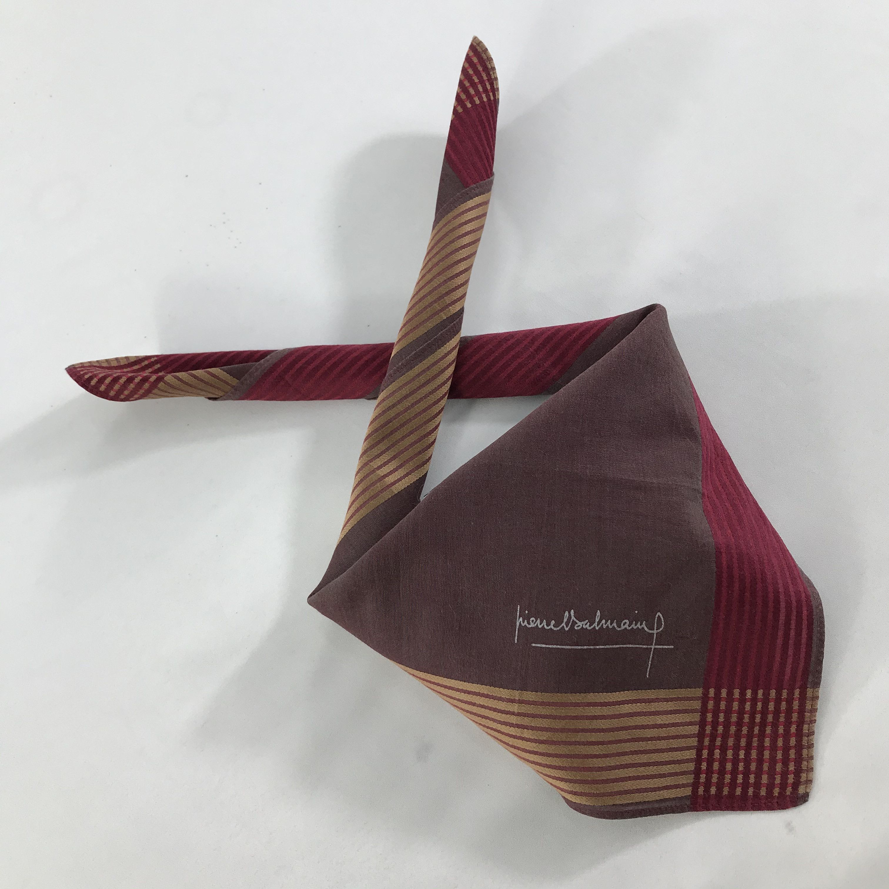 Pierre Balmain × Vintage Pierre Balmain Bandana / Handkerchief / Neckerchief - S1351 Size ONE SIZE - 4 Thumbnail