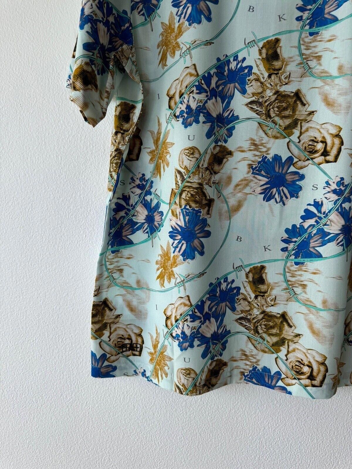 Ksubi new ksubi medium m short sleeve shirt top resort blue floral Size US M / EU 48-50 / 2 - 4 Thumbnail