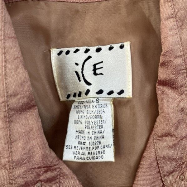 Vintage Vintage Ice copper iridescent 100% silk beaded blouse Size M / US 6-8 / IT 42-44 - 7 Thumbnail