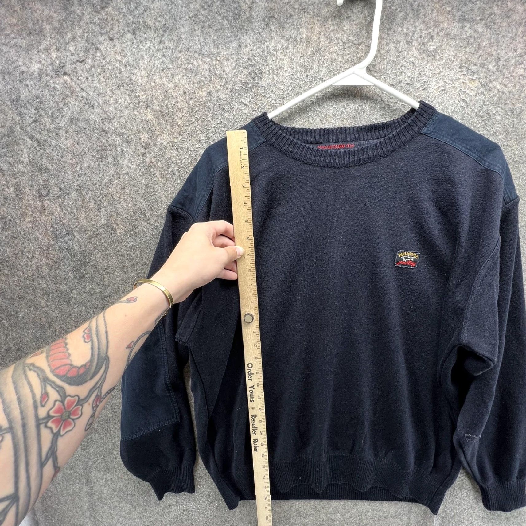 Paul & Shark Paul & Shark Sweater Mens Large Blue Wool Crewneck Pullover Yachting Logo Size US L / EU 52-54 / 3 - 6 Thumbnail