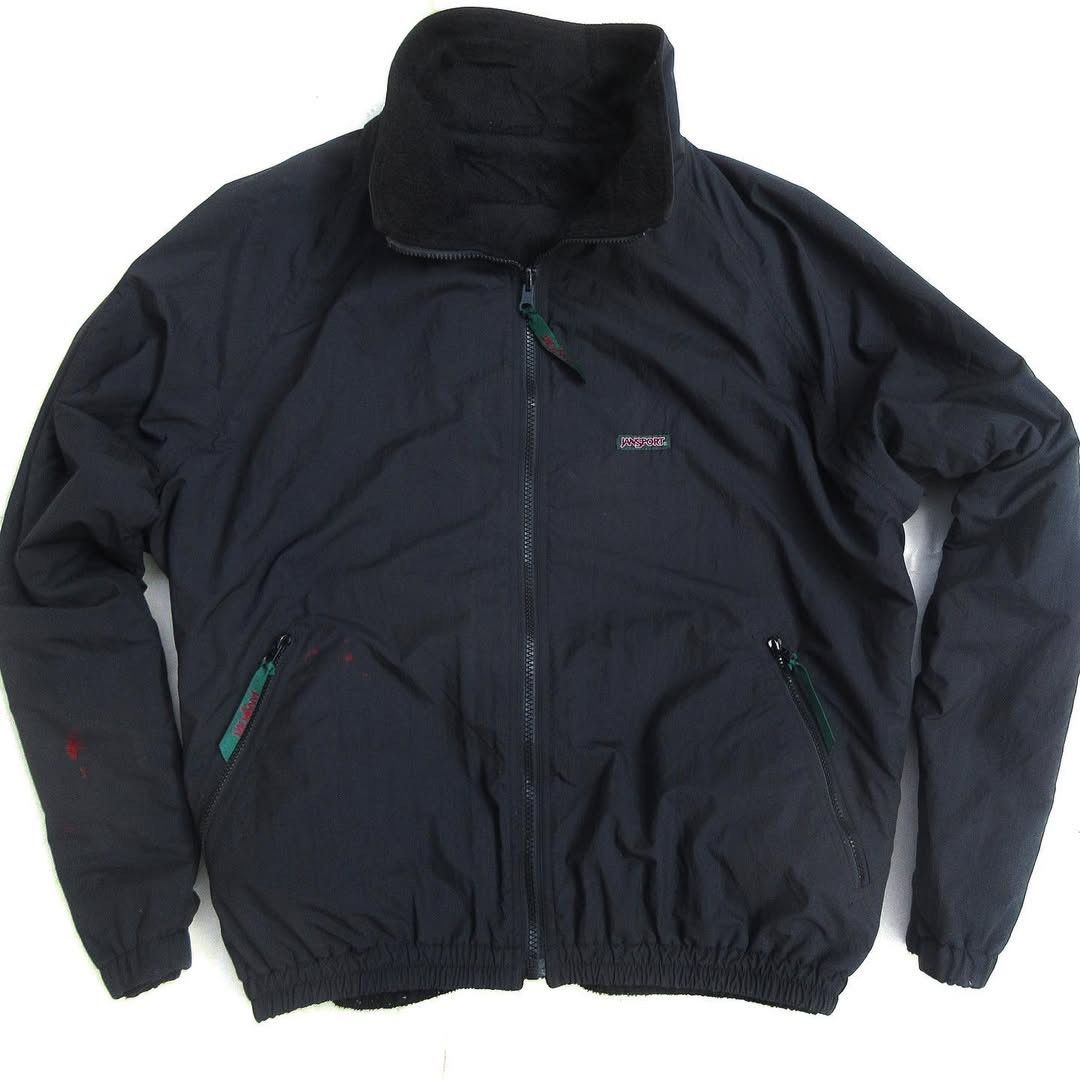 Jansport × Vintage Jansport Casual Bomber Outdoor Jacket Reversible Jacket ny Size US L / EU 52-54 / 3 - 1 Thumbnail