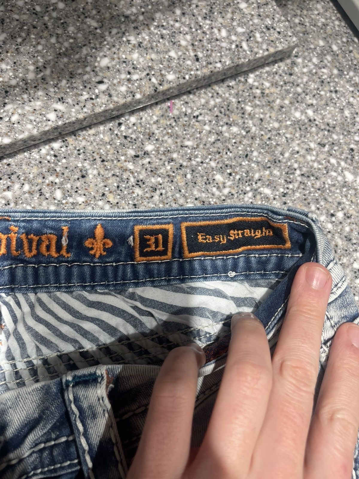 Rock Revival Rock Revival Brunella Jeans 31 Easy Straight Washed Denim Size 31" - 7 Thumbnail