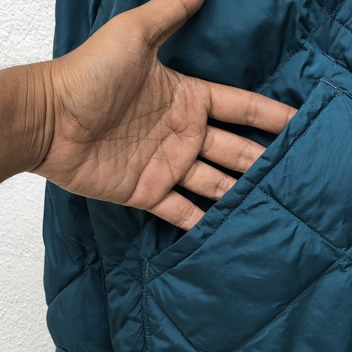 Lemaire × Uniqlo UNIQLO X LEMAIRE Mens Reversible Blue / Green Quilted Jacket Size US XL / EU 56 / 4 - 12 Thumbnail