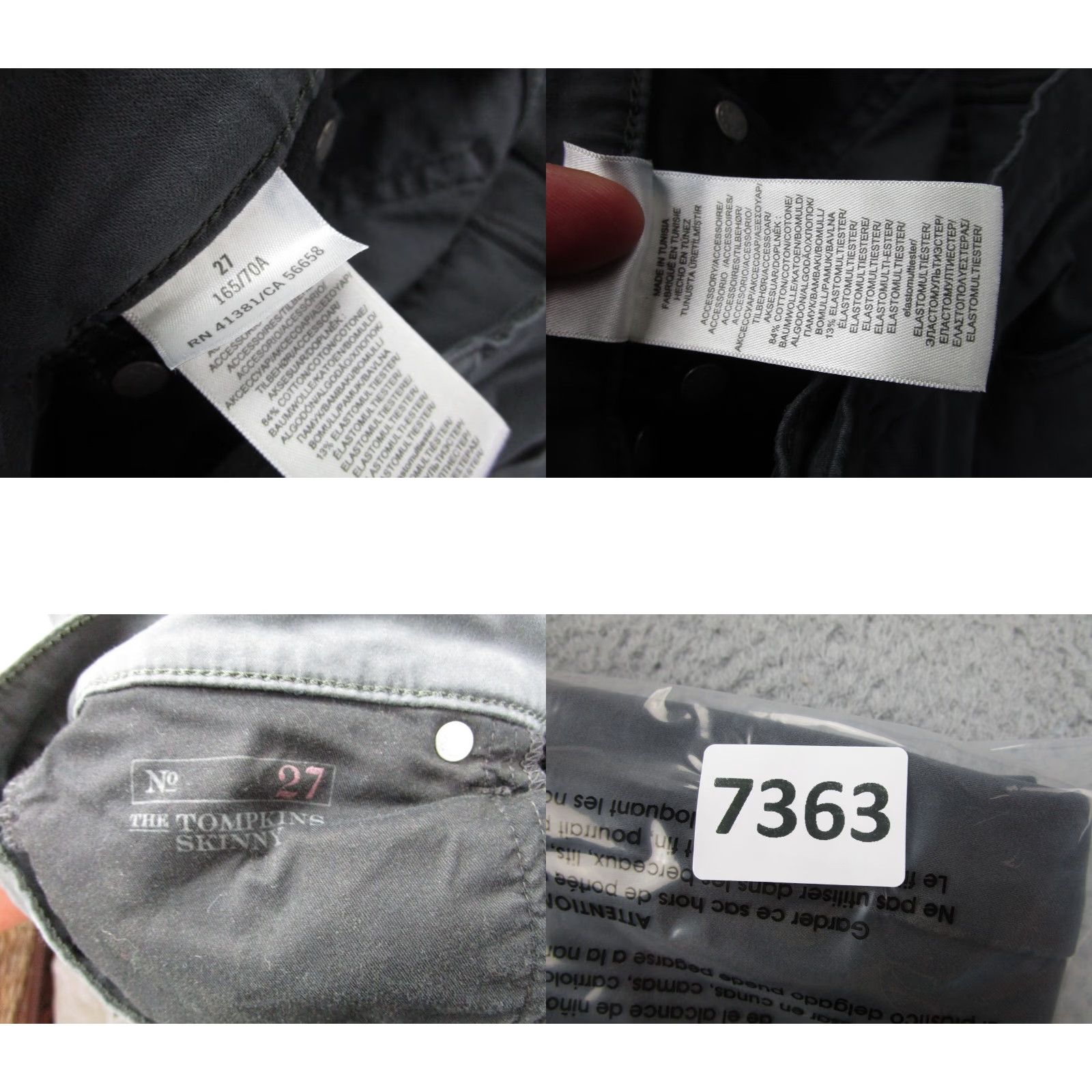Polo Ralph Lauren Polo Ralph Lauren Jeans Womens 27 Gray Tompkins Skinny Pants Preppy Luxury Slim Size 27" / US 4 / IT 40 - 9 Thumbnail