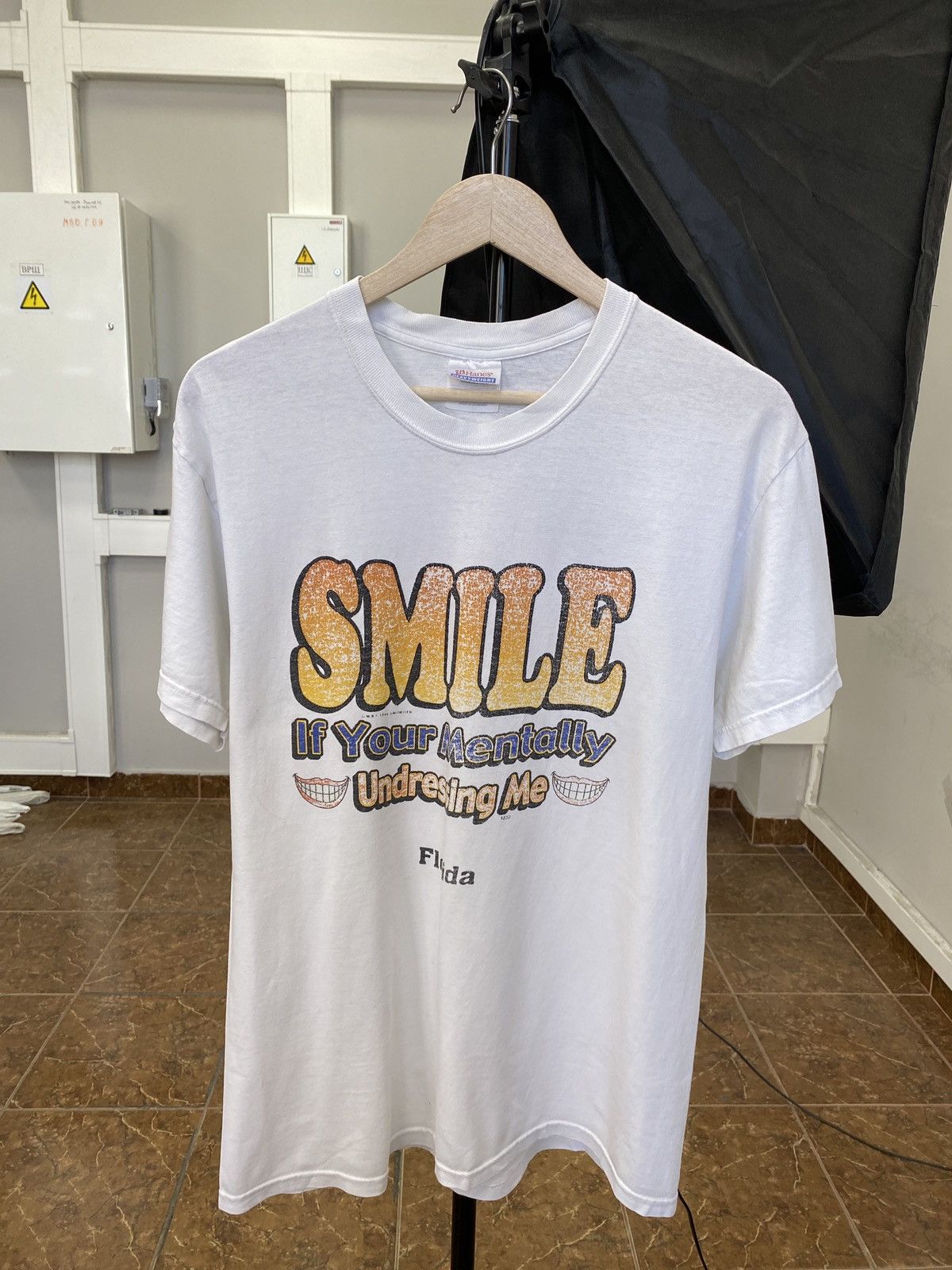 Hanes Vintage 90s Smile If You Mentally Undressing My t-shirt rare Size US M / EU 48-50 / 2 - 1 Thumbnail