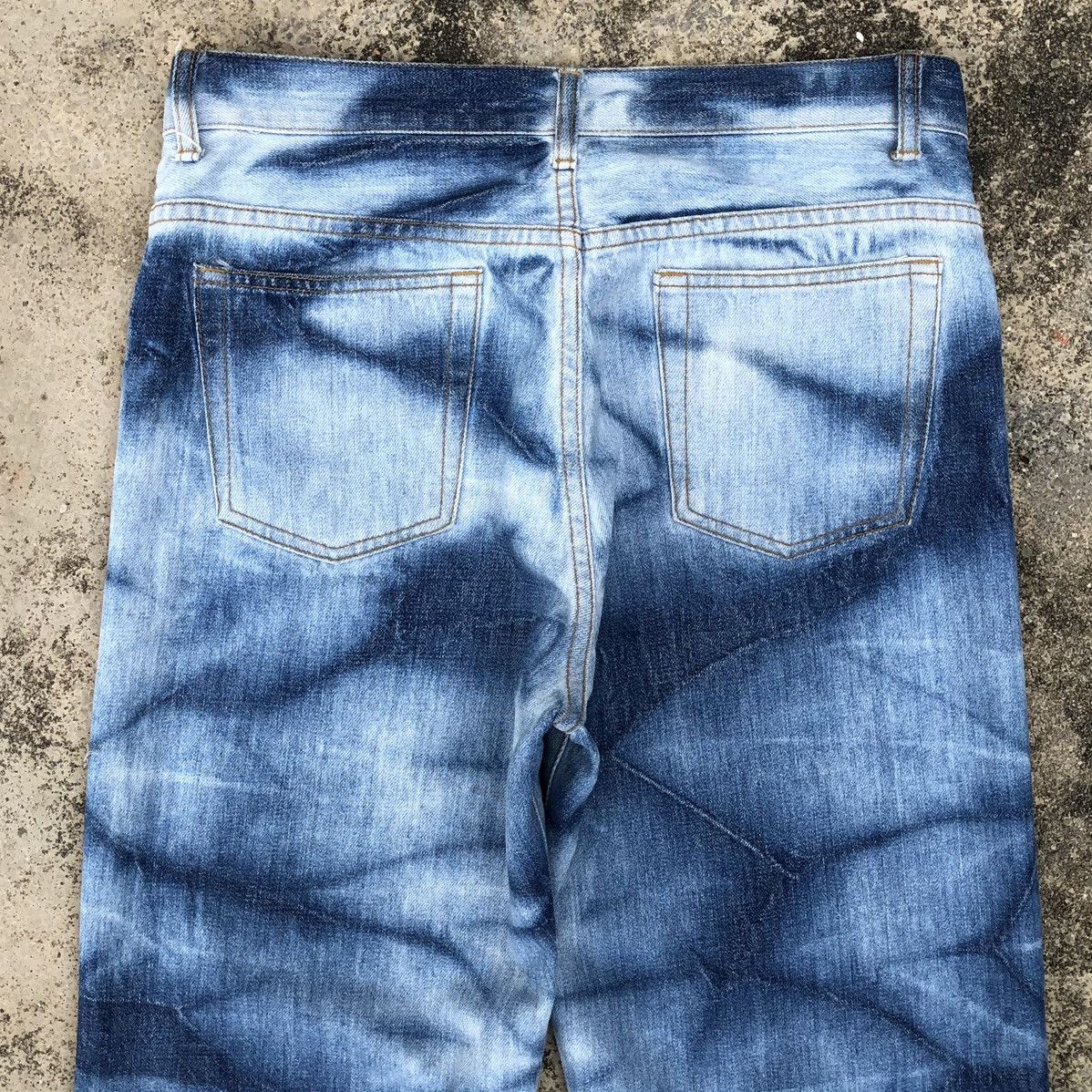 Japanese Brand Vintage Japanese Style Tie Dye Denim Pants Size US 33 - 13 Thumbnail
