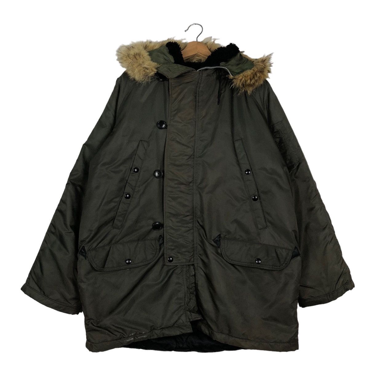 I. Spiewak And Sons 🔥90’s Mink Fur Hoodie Parka Jacket Type N-3B/F Made In USA Size US M / EU 48-50 / 2 - 1 Thumbnail