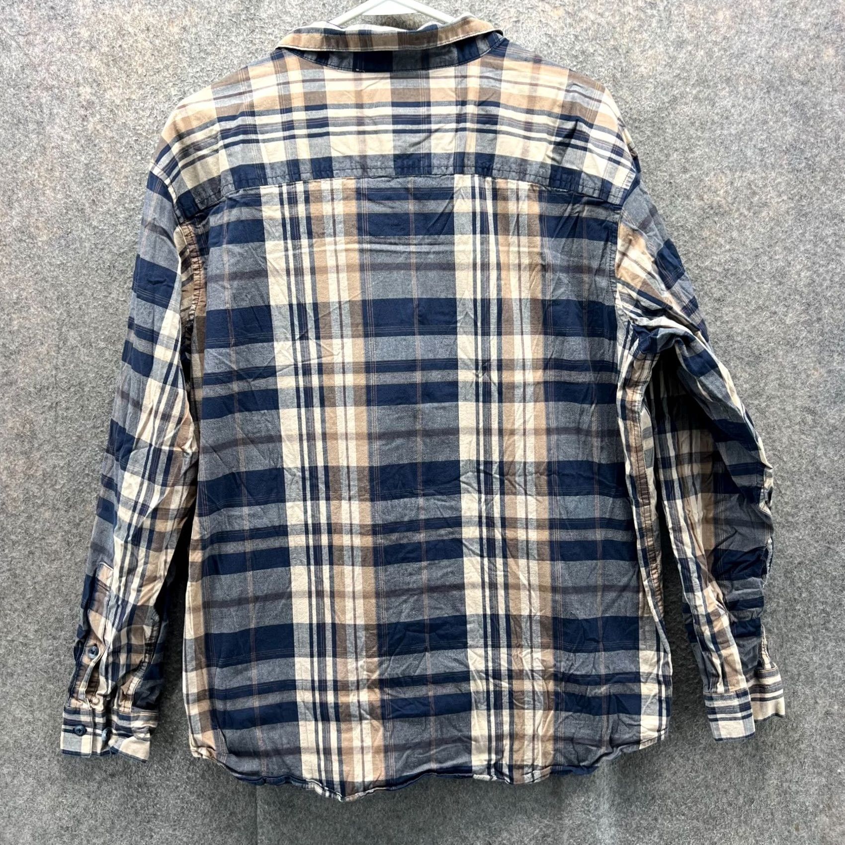 Vintage VINTAGE Columbia Shirt Mens XL Blue Yellow Button Down Tattersall Plaid Outdoors Size US XL / EU 56 / 4 - 2 Thumbnail