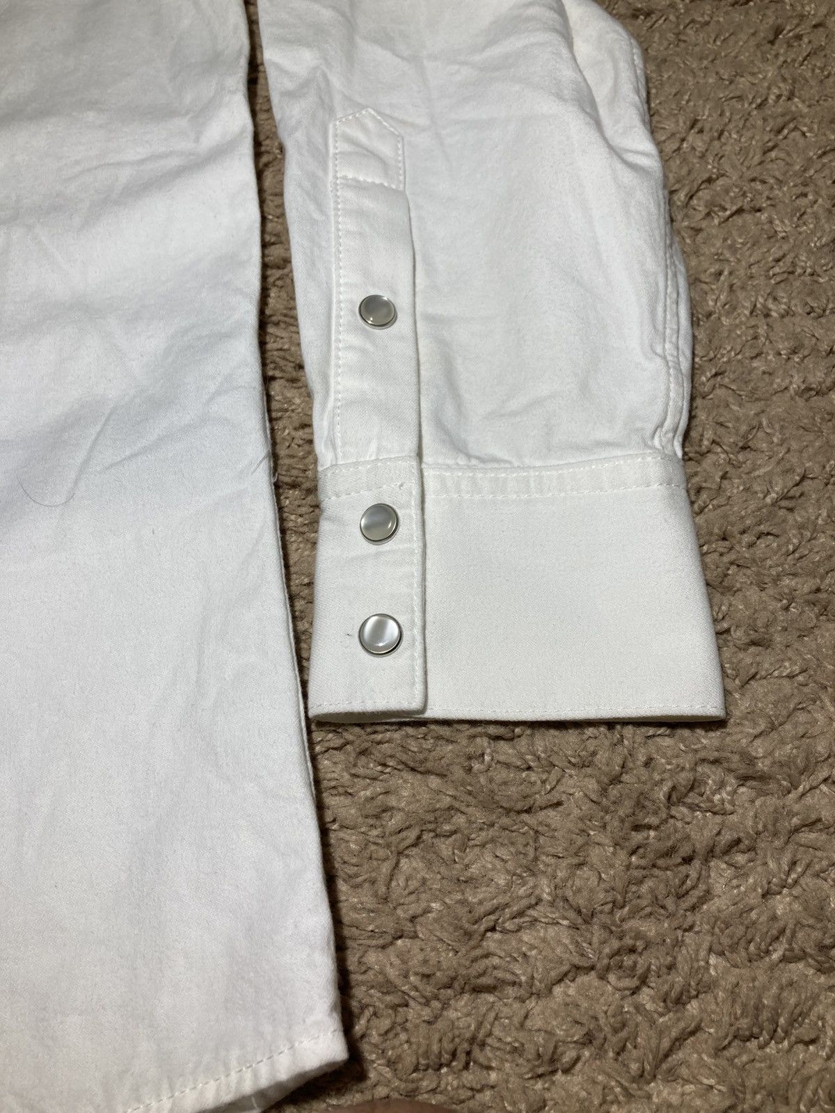 Celine AW23 Celine Western Shirt Relaxed Pearl 2023 Hedi Denim Slim Size US M / EU 48-50 / 2 - 6 Thumbnail
