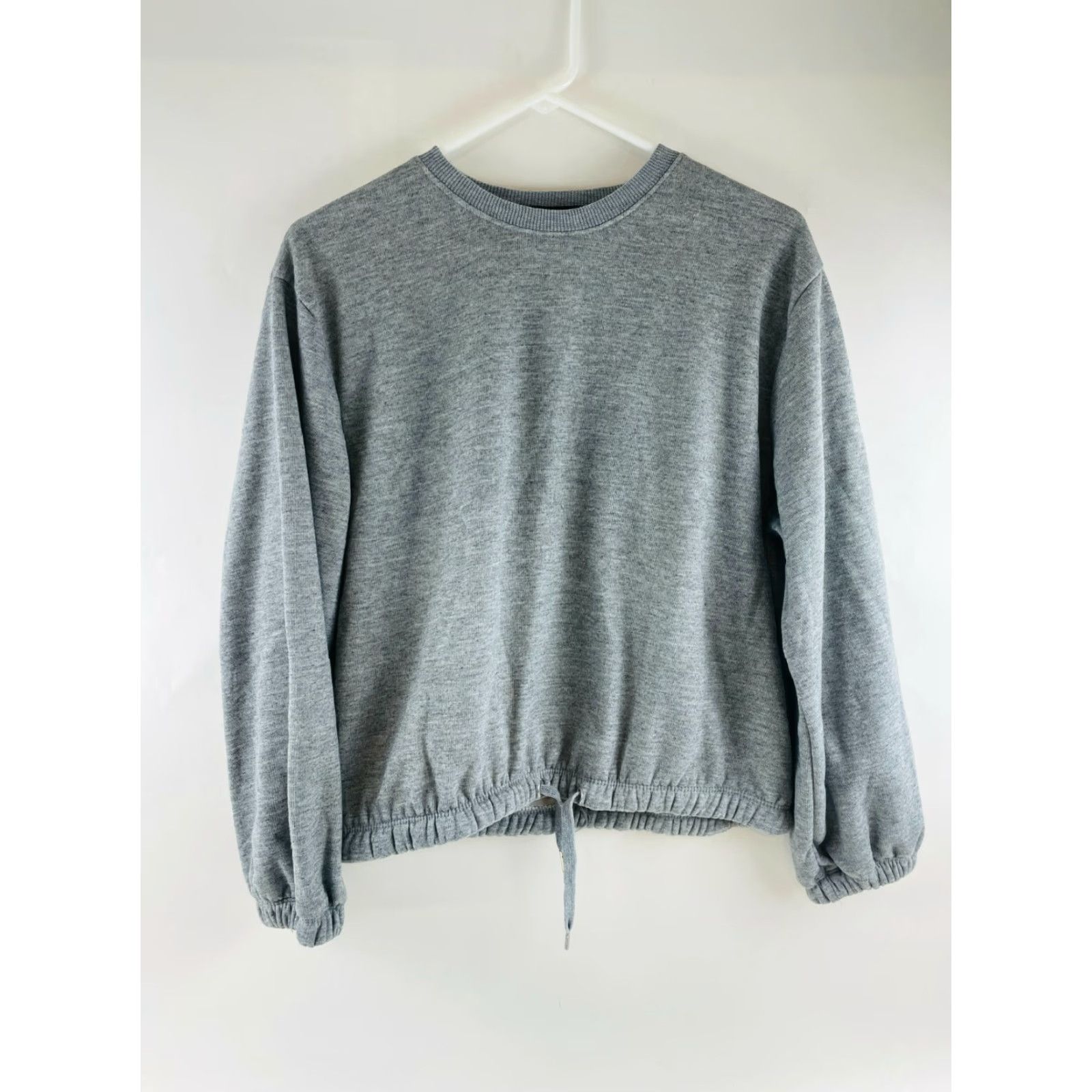 Vintage Derek Heart Sweatshirt Women's Large Gray Round Neck Pullover Drawstring Size L / US 10 / IT 46 - 2 Thumbnail