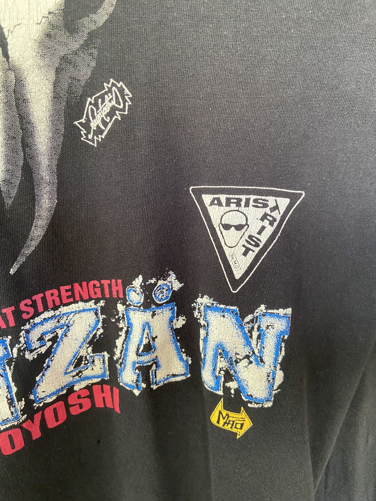 Vintage 🔥 Vintage 90s Vintage Tenzan Hiroyoshi t shirt WWE WWF Size US L / EU 52-54 / 3 - 4 Thumbnail