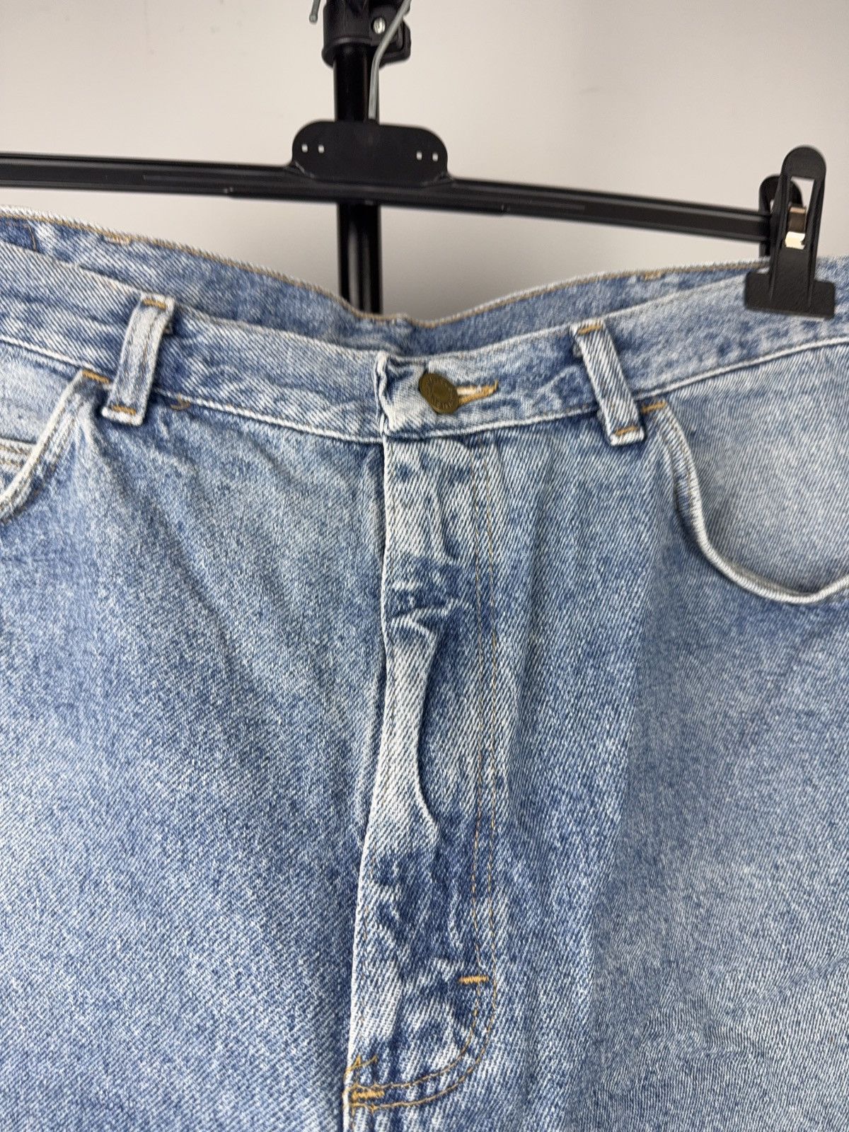 Wrangler ⚡️90s Vintage Wrangler Denim Shorts Light Wash Classic Fit Size US 34 / EU 50 - 4 Thumbnail