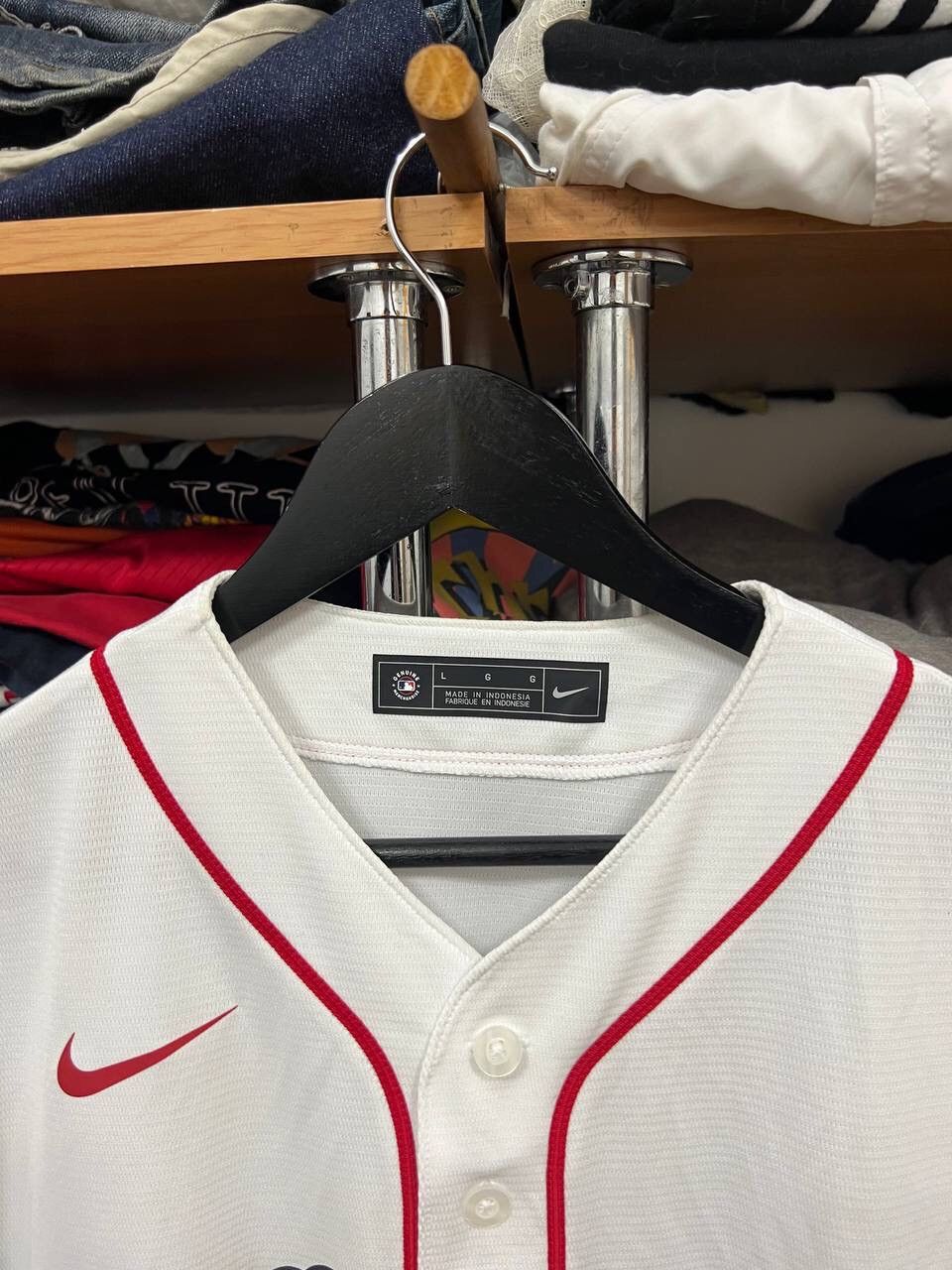 MLB × Nike Nike MLB Boston Red Sox Hype Big Logo Baseball Jersey Size US L / EU 52-54 / 3 - 7 Thumbnail