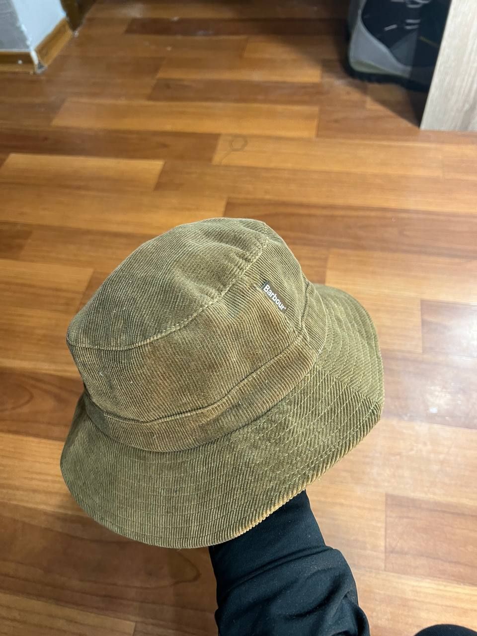 Pre-owned Barbour X Vintage Barbour Waxed Cotton Panama Hat In Brown