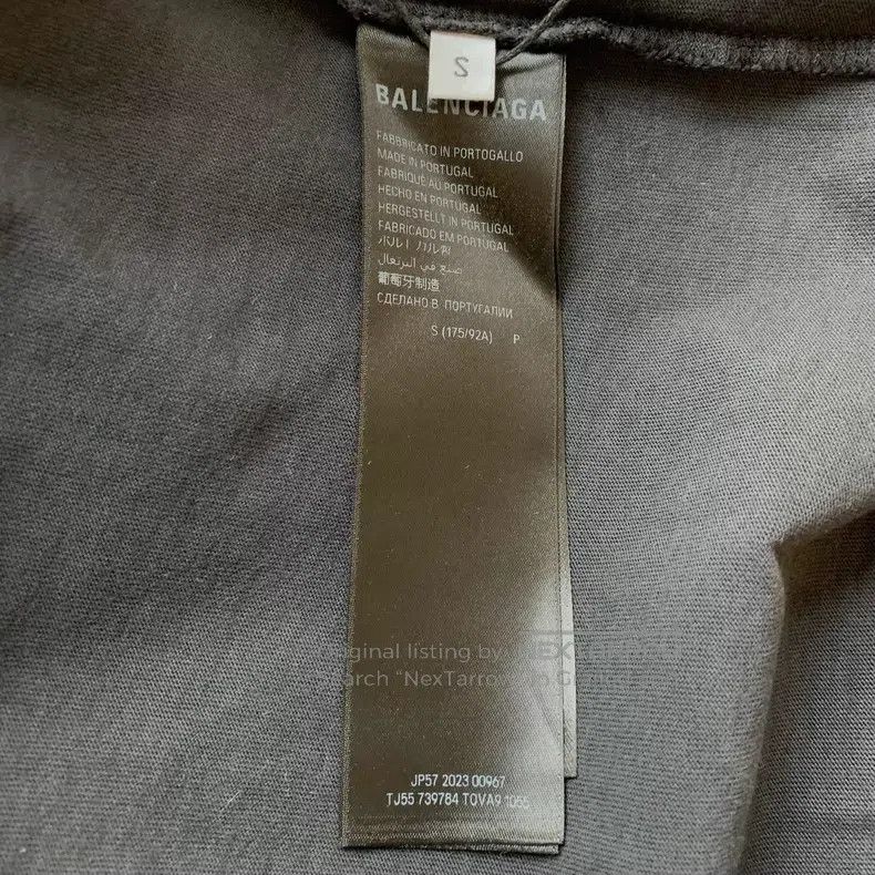Balenciaga Balenciaga Tape Letter Logo Printed Plain Knit Round Neck Size US S / EU 44-46 / 1 - 7 Thumbnail