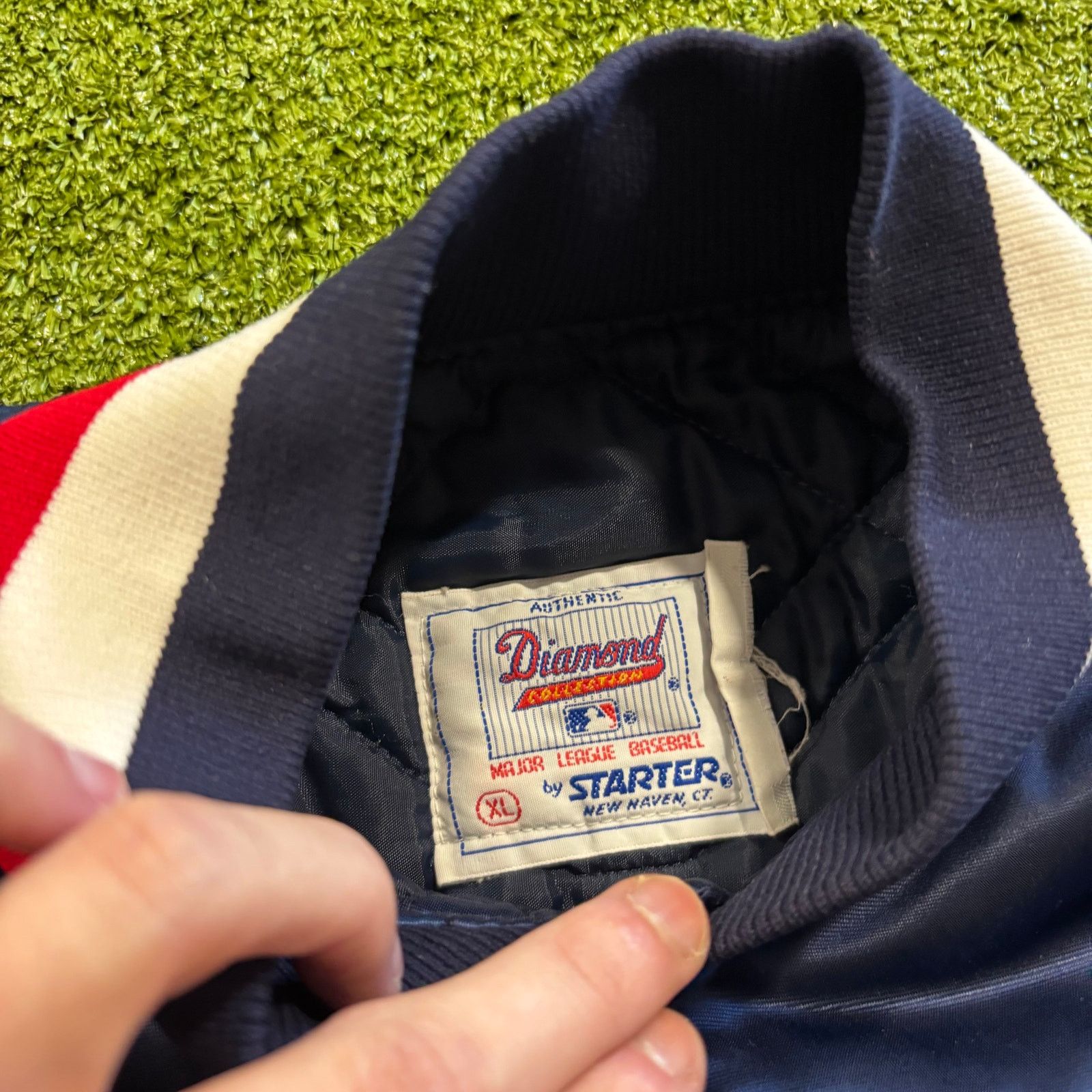 Starter Vintage Starter 90s White Sox Diamond Collection Satin Size US XL / EU 56 / 4 - 2 Thumbnail