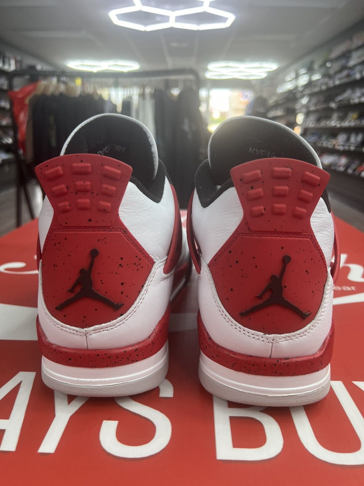 Jordan Brand Air Jordan 4 Retro Red Cement Size 13 (DH6927-161) Size US 13 / EU 46 - 5 Thumbnail